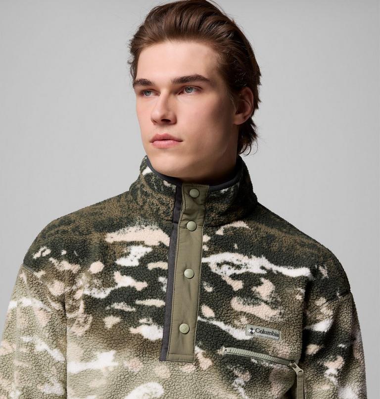 Columbia  PILE da uomo HELVETIA™ II PRINTED HALF SNAP FLEECE 2098461 349 verde