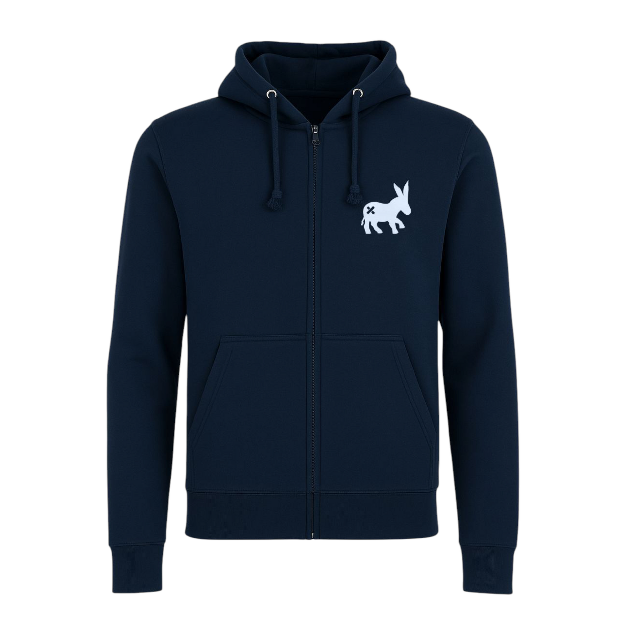 Maglia Zip Logo Uomo Blu