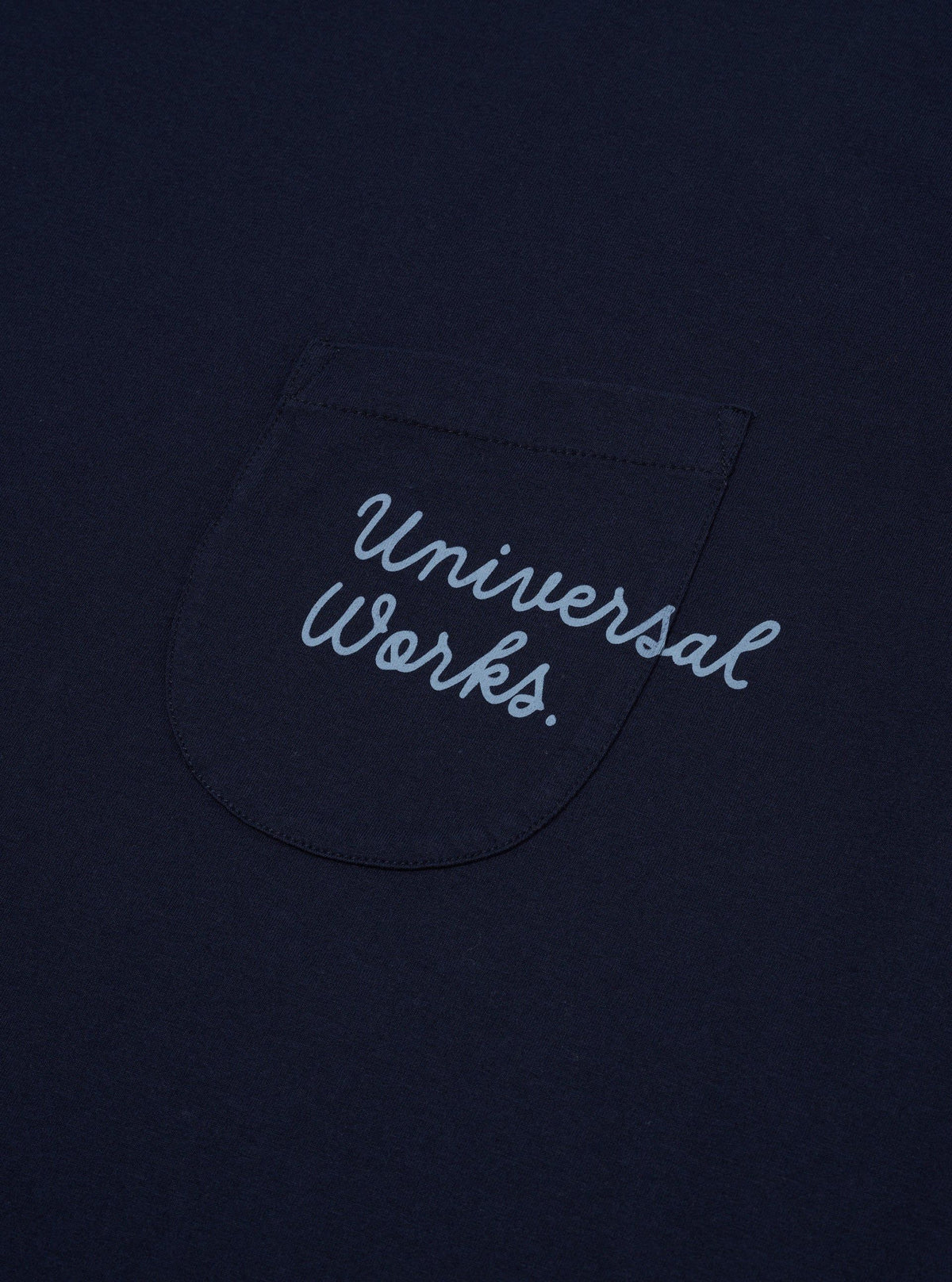 T-shirt Print Pocket Uomo Navy
