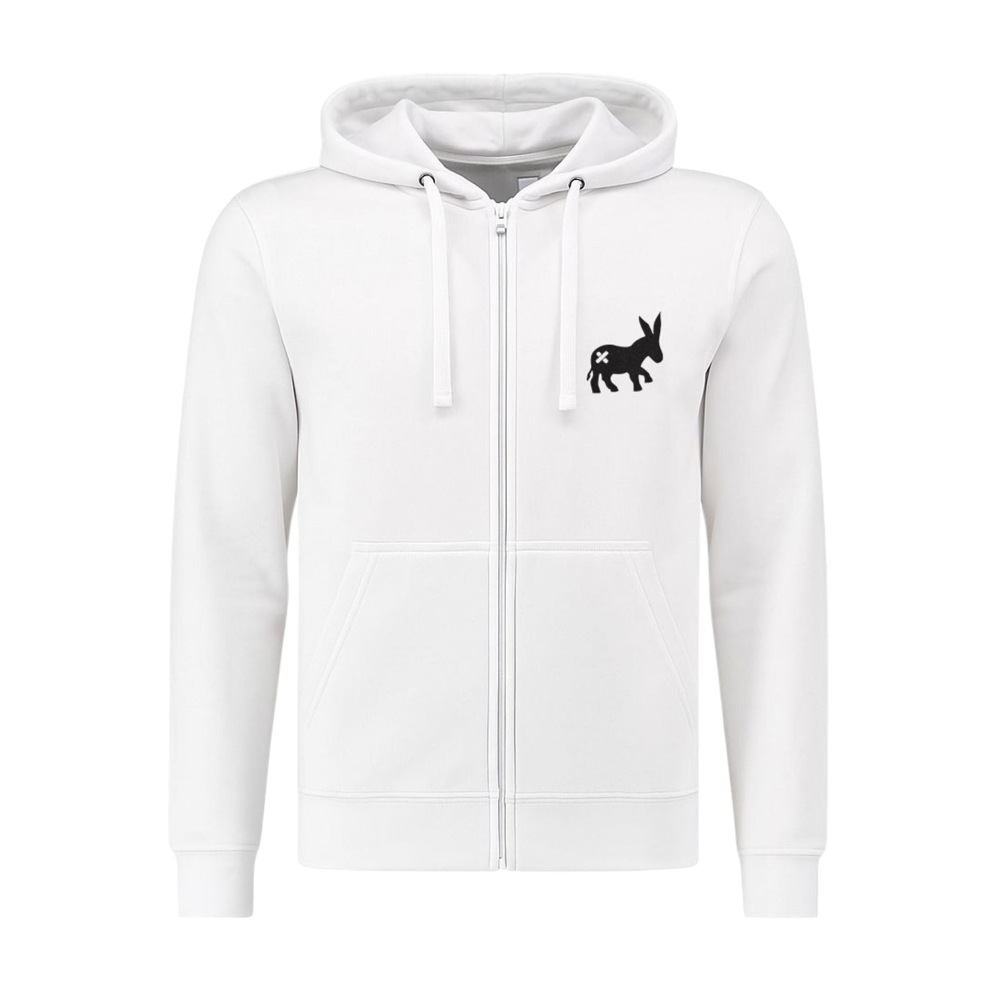 Maglia Hoodie Full-Zip Uomo White/Blue