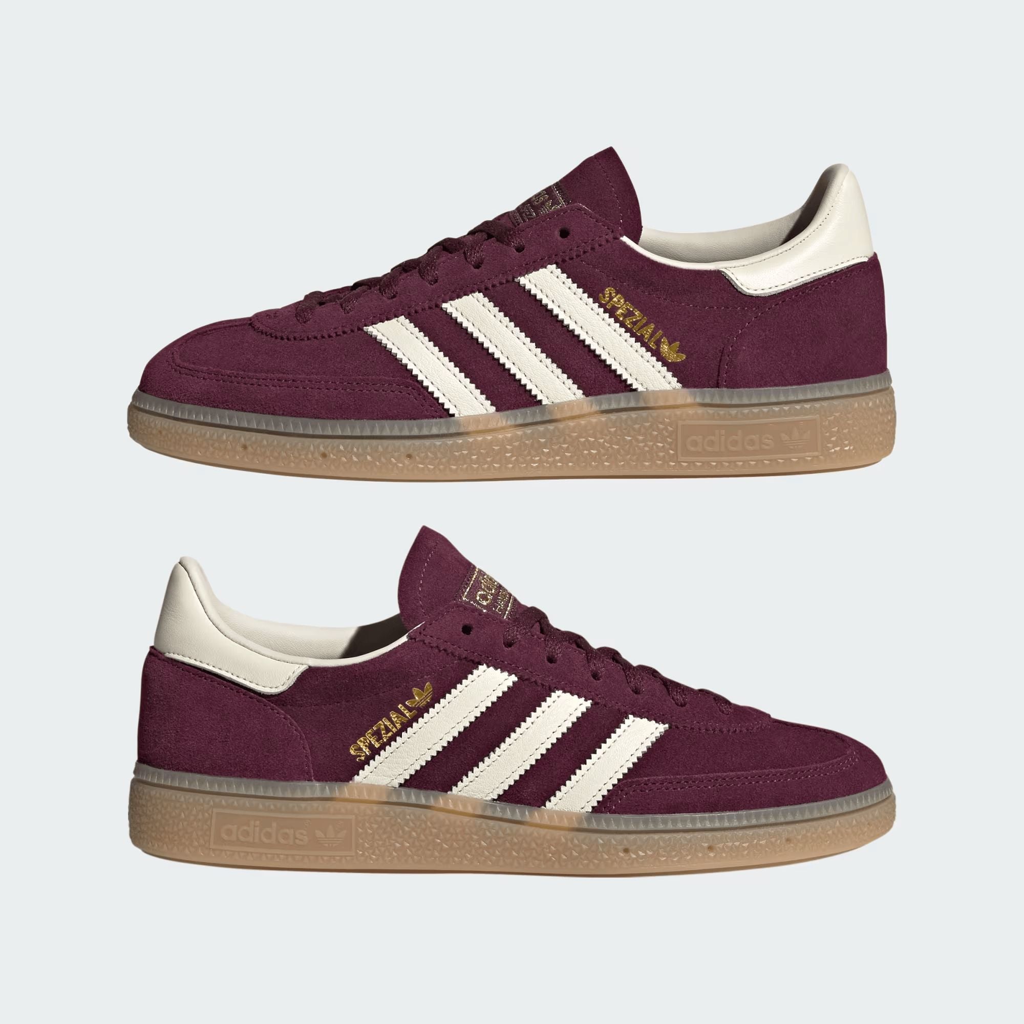 Adidas Sneakers Donna Handball Spezial JP8726 Maroon Cream White Gold Metallic