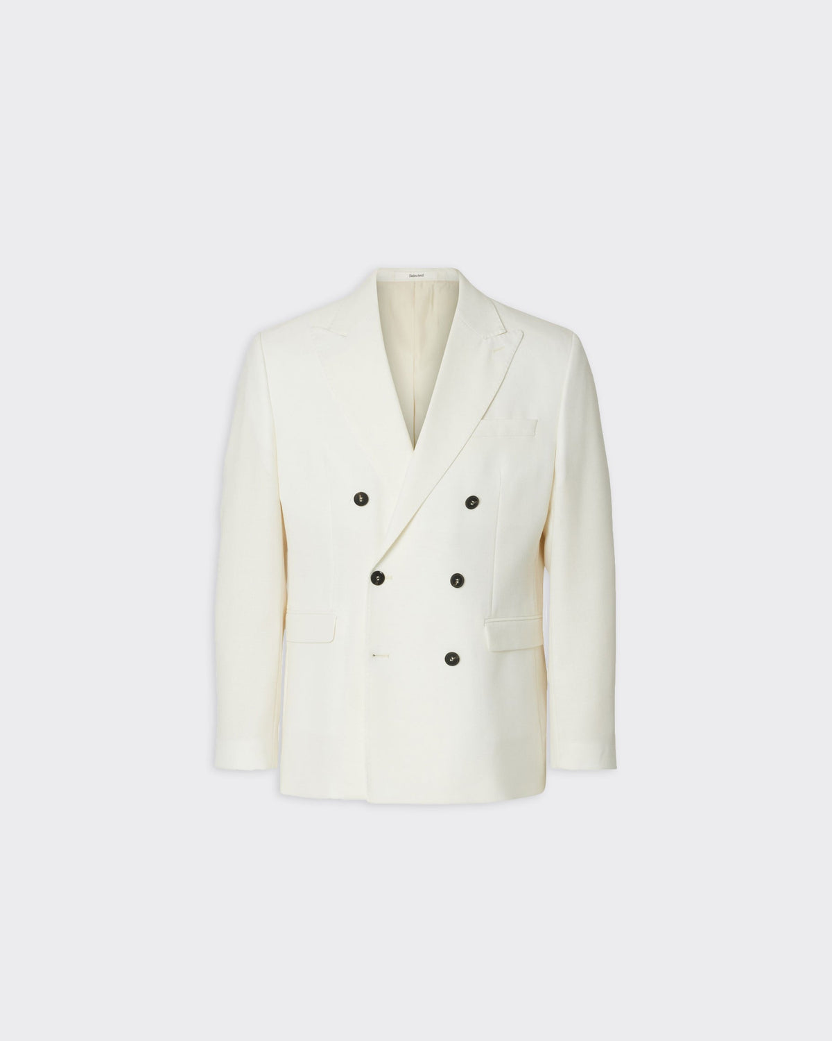 Blazer Reg Beck Wool Blend Egret