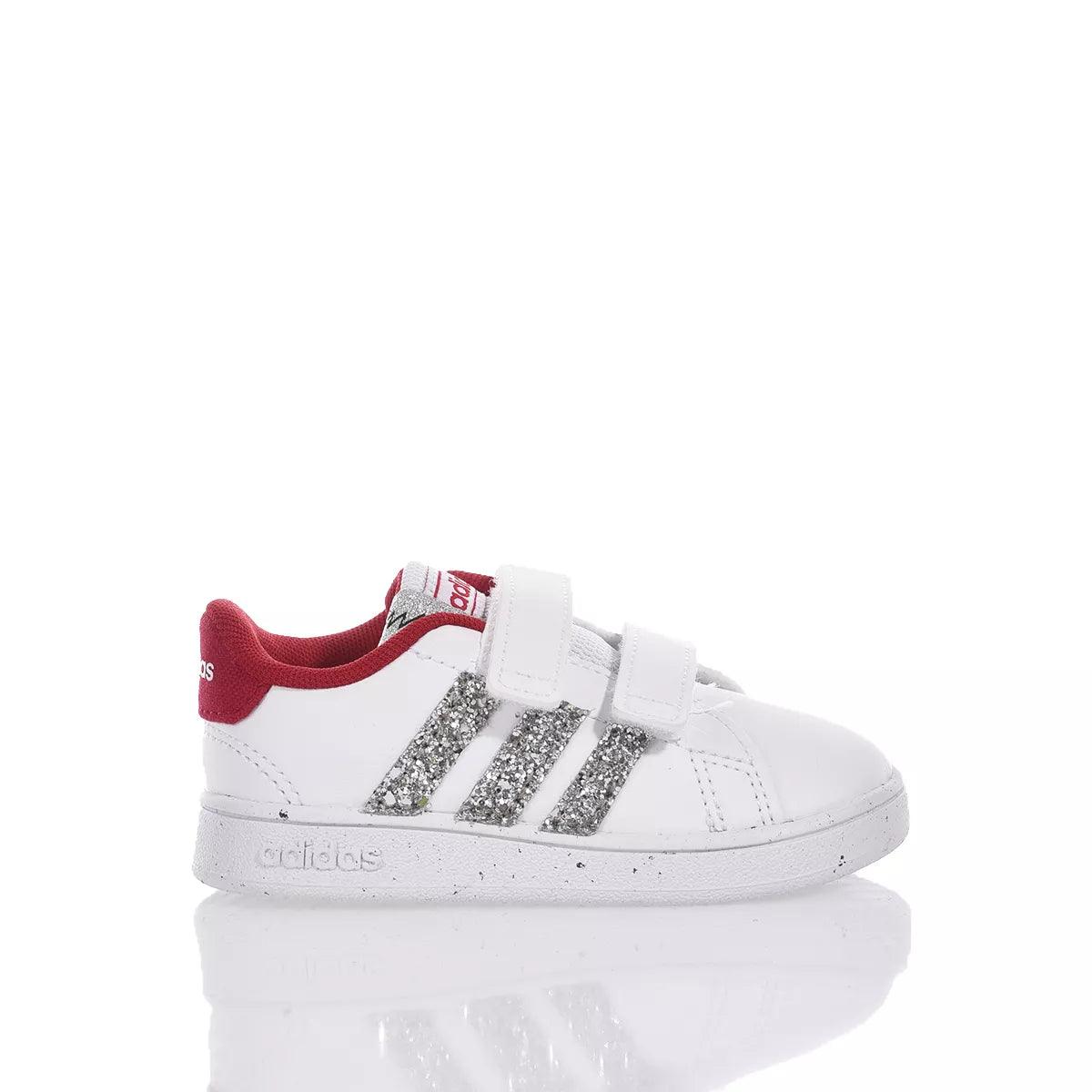 Adidas Baby Red &amp; Silver