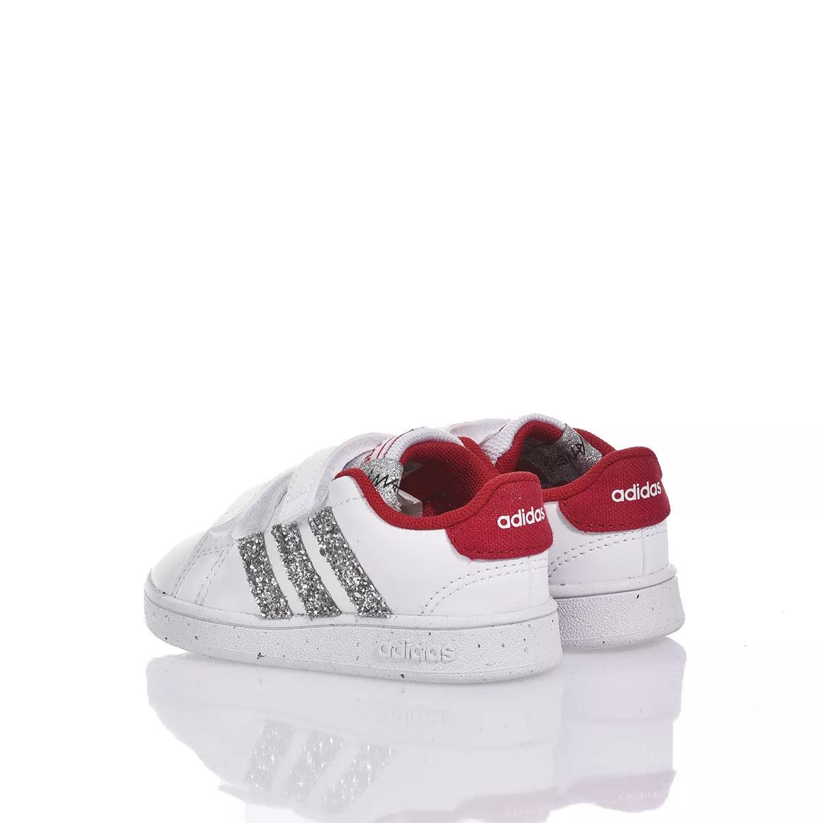 Adidas Baby Red &amp; Silver