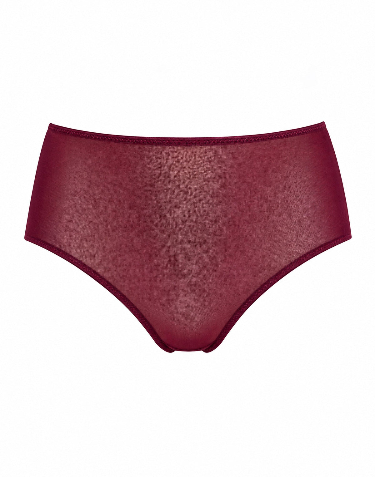 DOUUOD Slip a Culotte in Tulle Elasticizzato Bordeaux