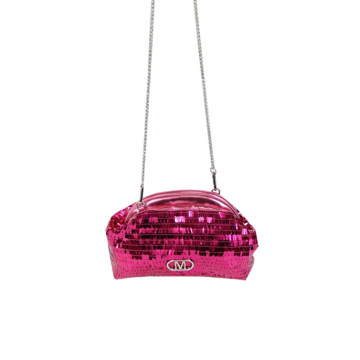 CLUTCH PAILLETTES FUCSIA