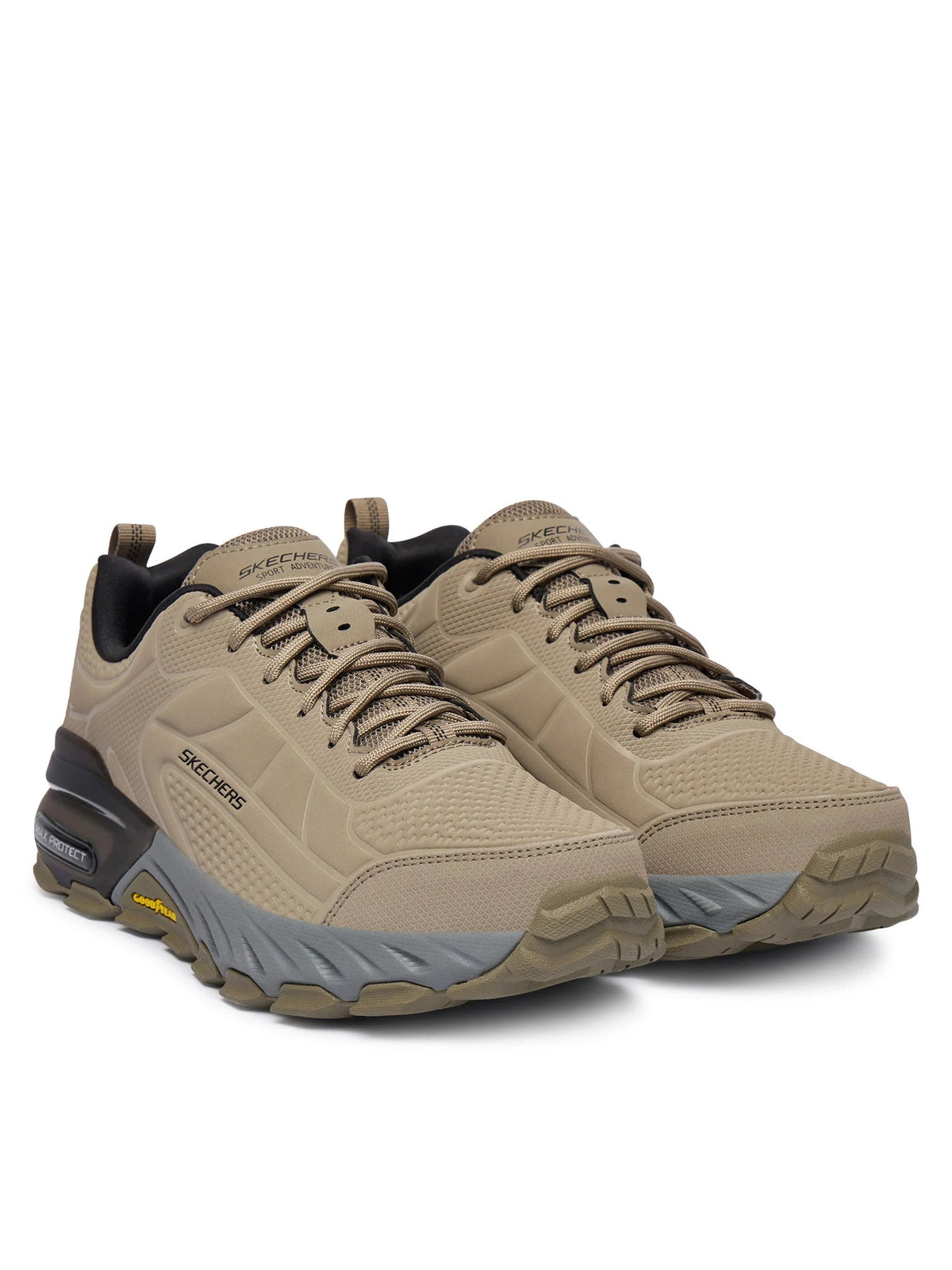 Skechers scarpa outdoor da uomo  Max Protect Irongaurd 237672/TPBK tortora