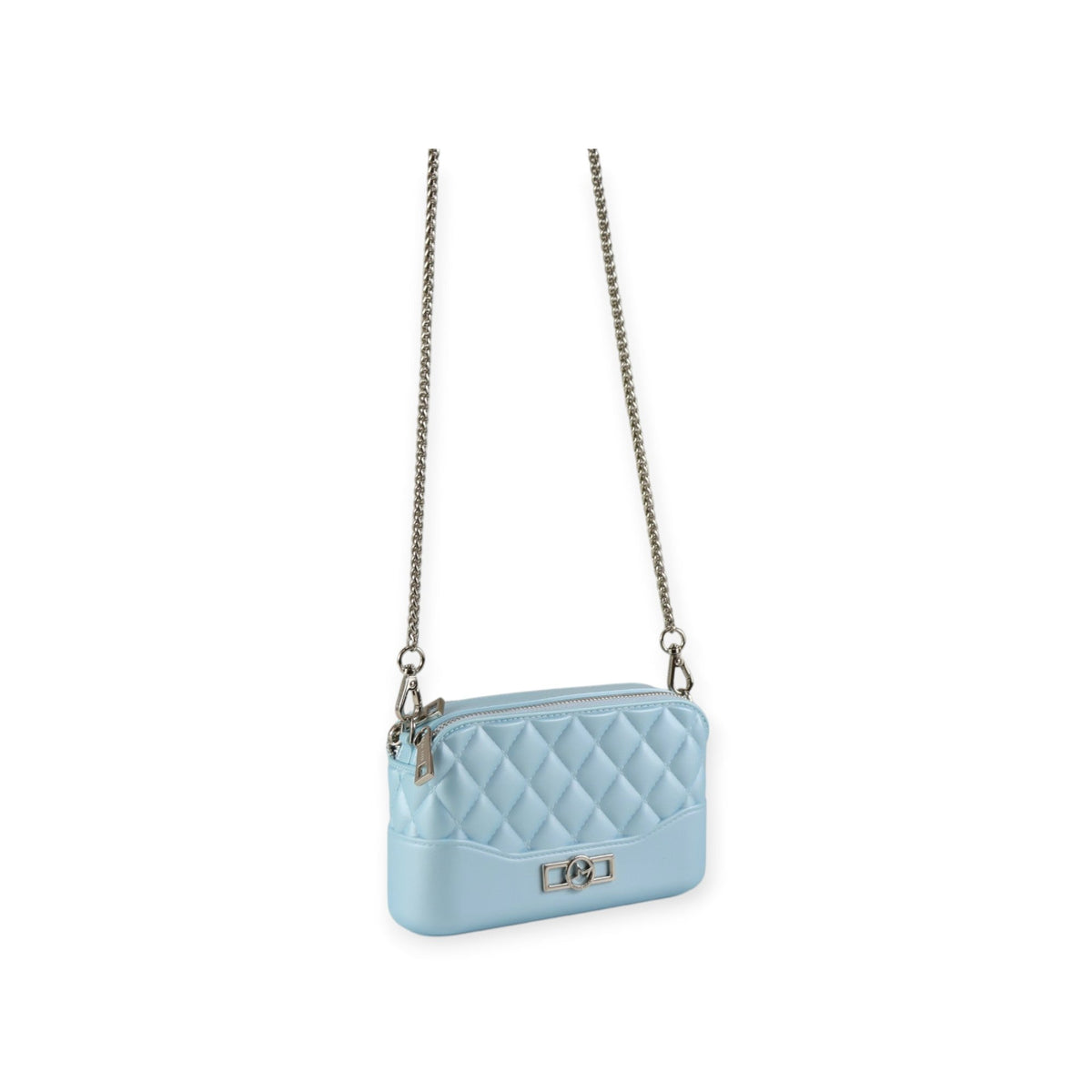 BORSA A TRACOLLA BLOOM AZZURRO