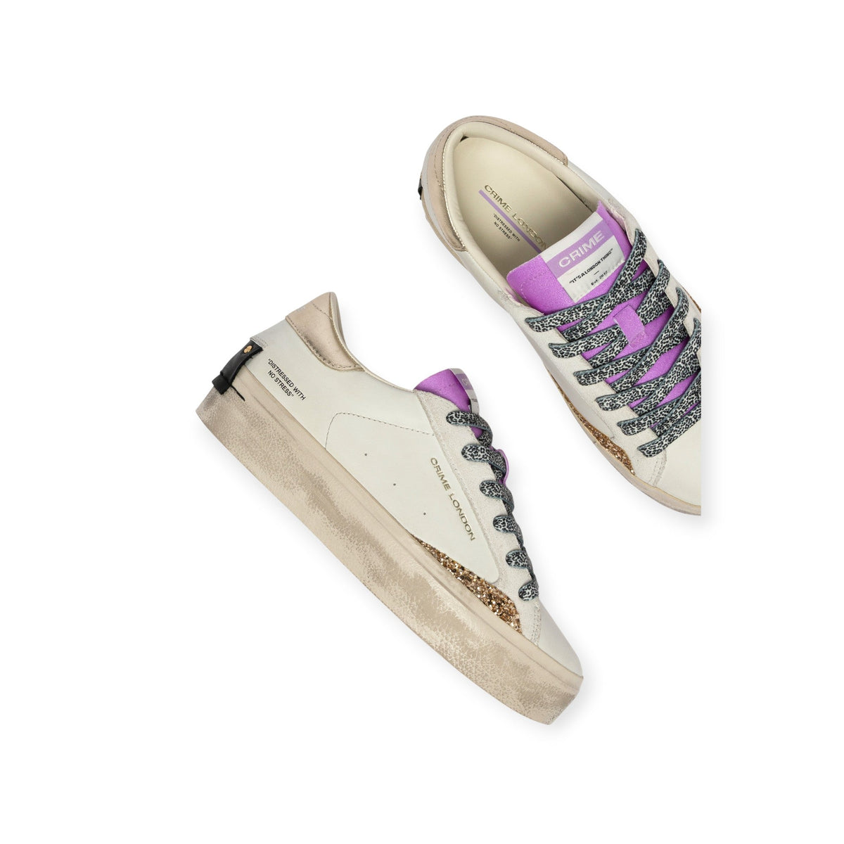 SNEAKERS DISTRESSED BIANCA