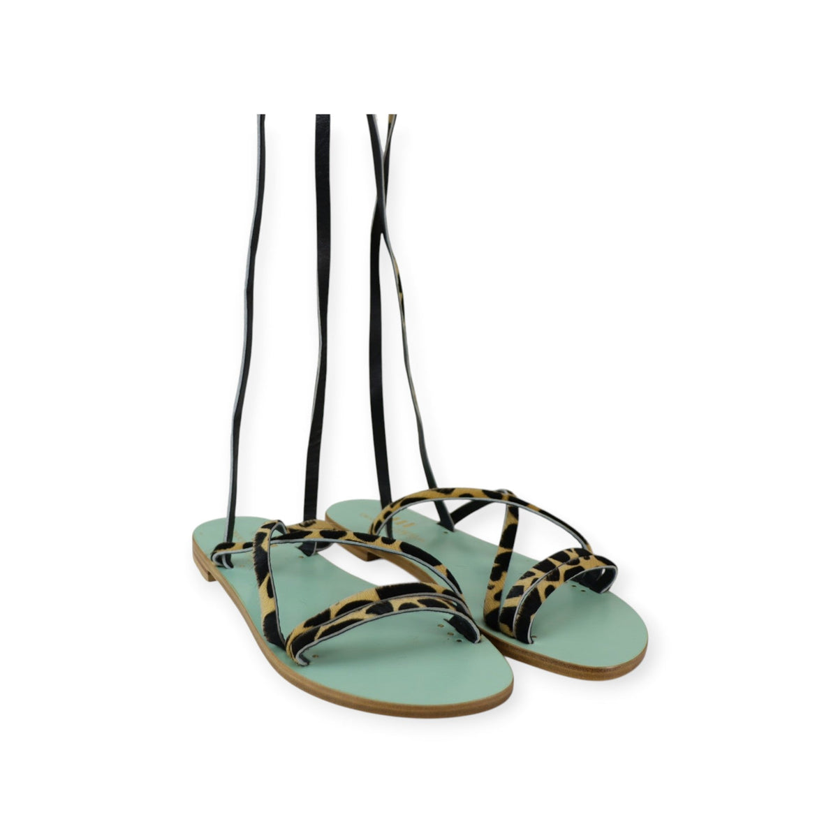 SANDALO FLAT LEOPARDATO
