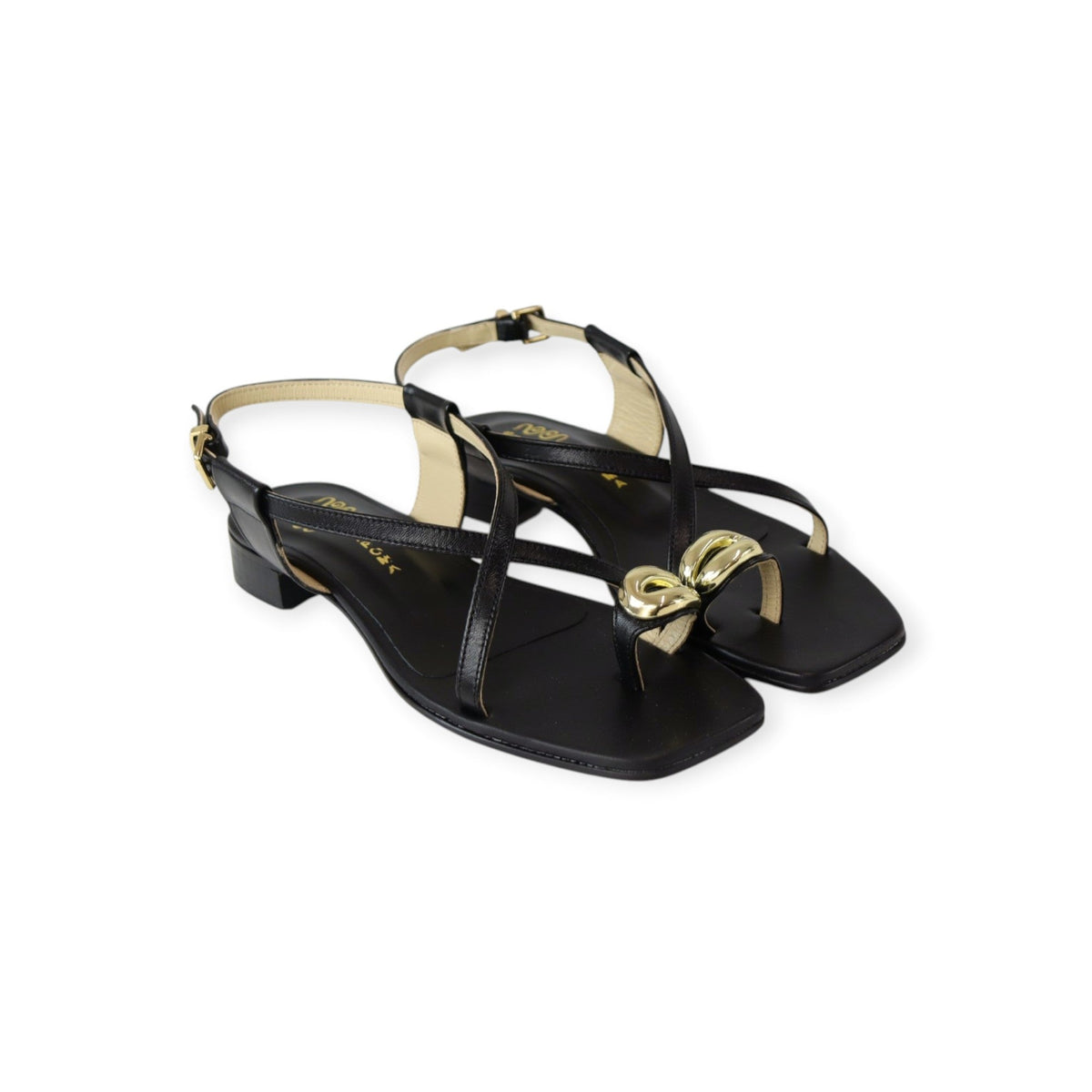 SANDALO FLAT NERO