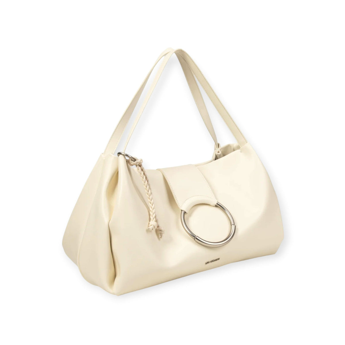 BORSA A SPALLA BIANCO LATTE