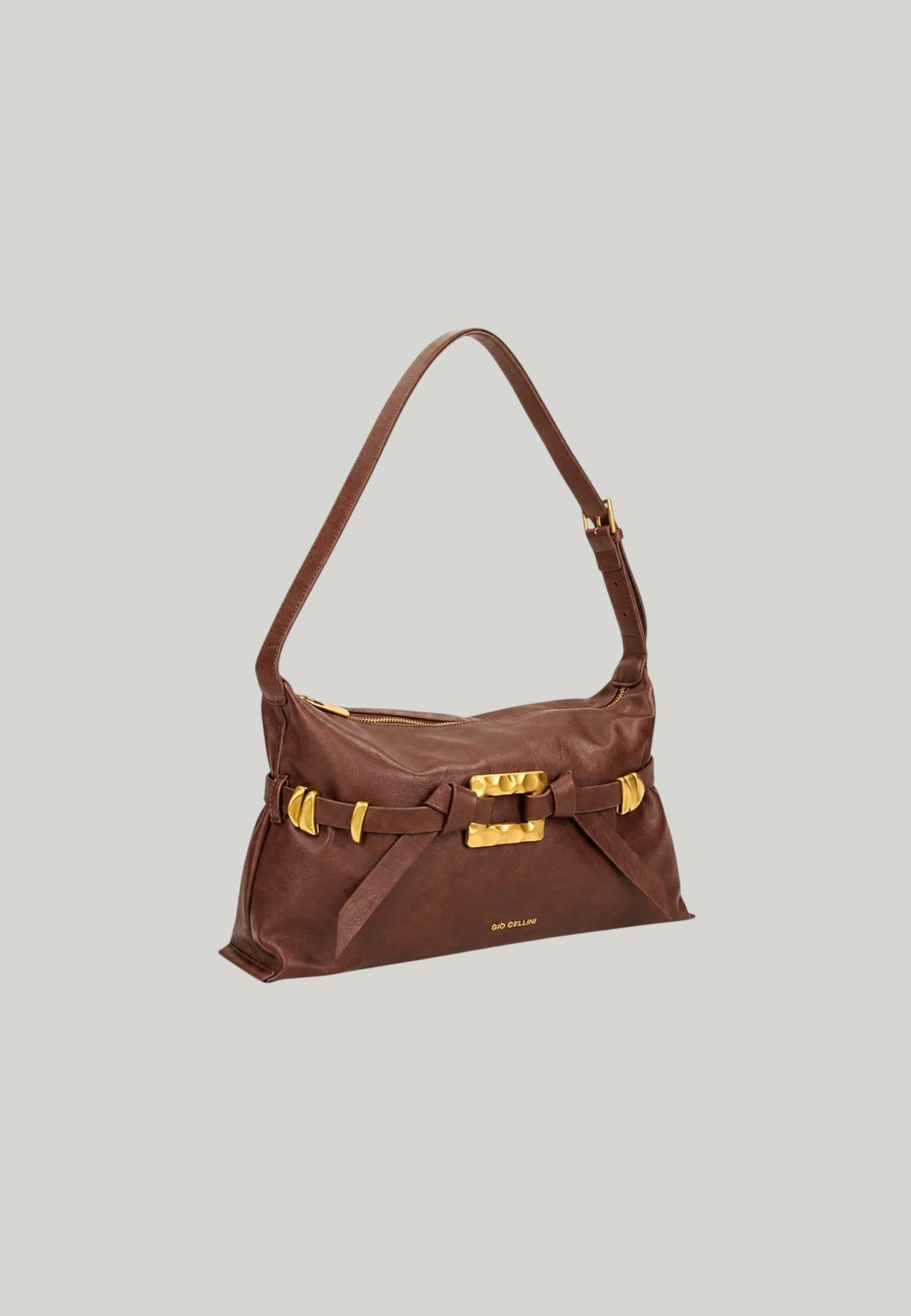 BORSA A SPALLA MARRONE