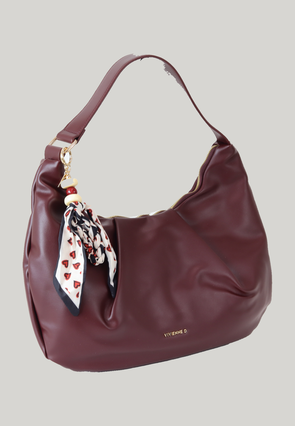 HOBO BAG SUSAN BORDEAUX