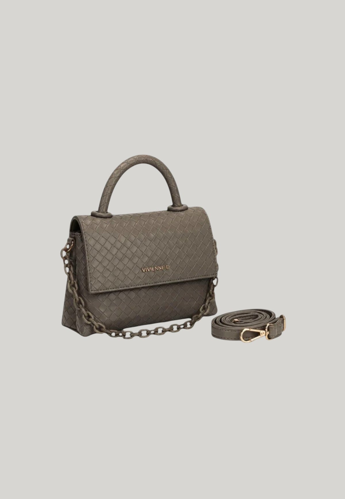 BORSA A MANO PICCOLA STELLA GRIGIA