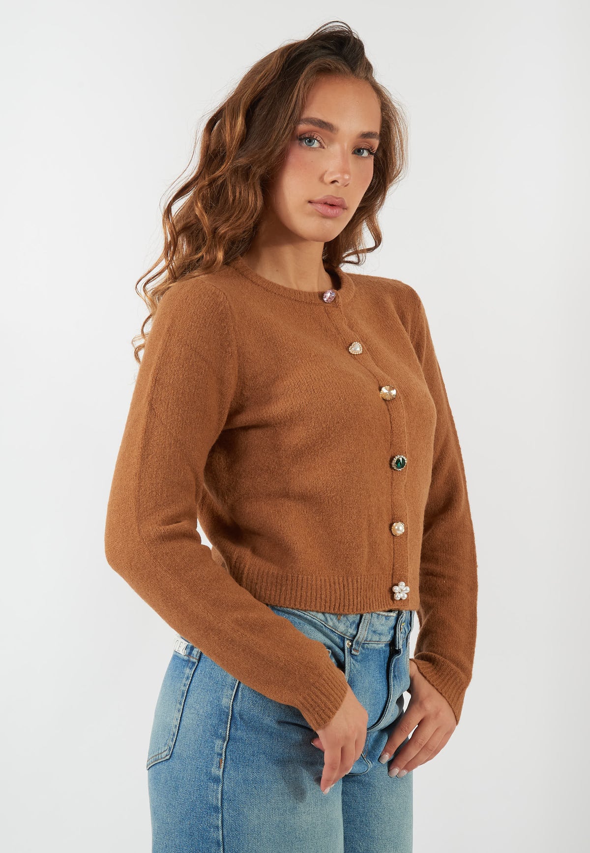 CARDIGAN DRY TABACCO