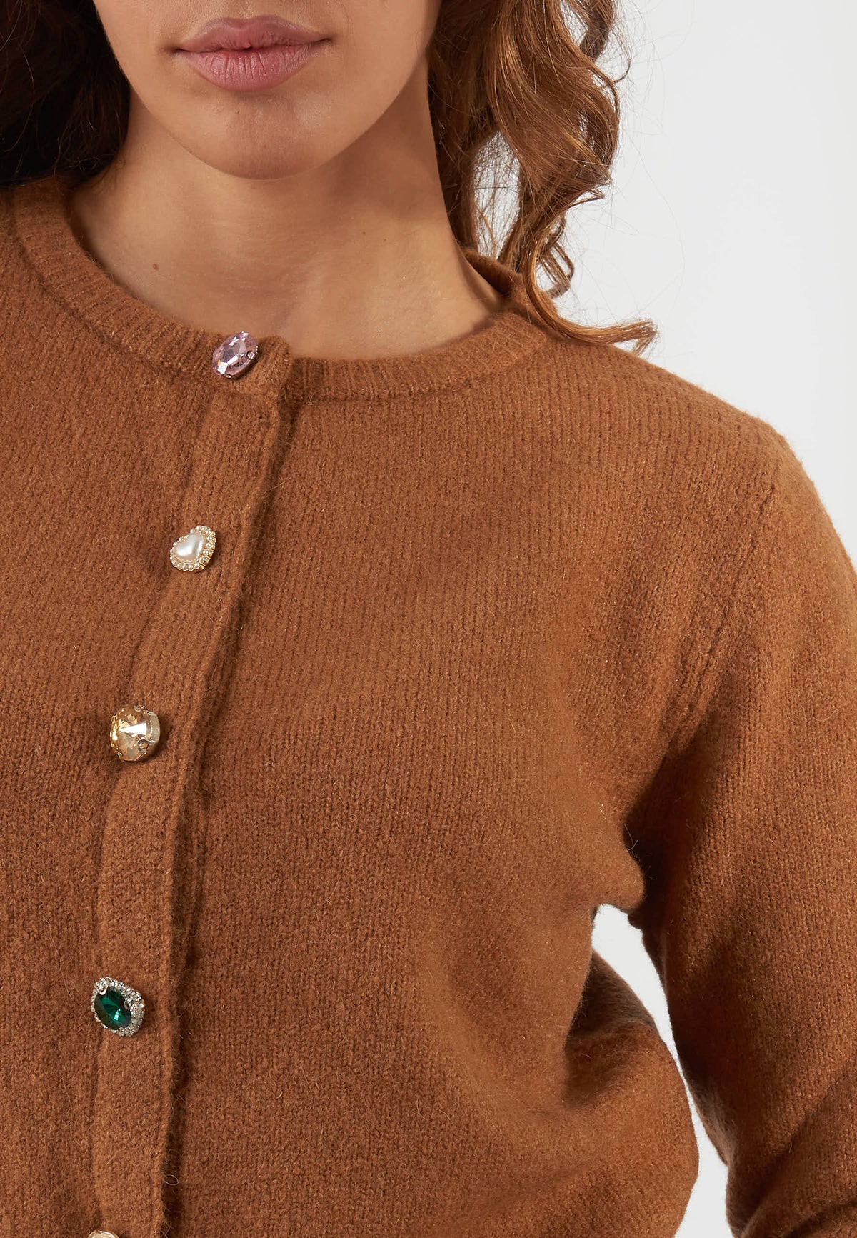 CARDIGAN DRY TABACCO