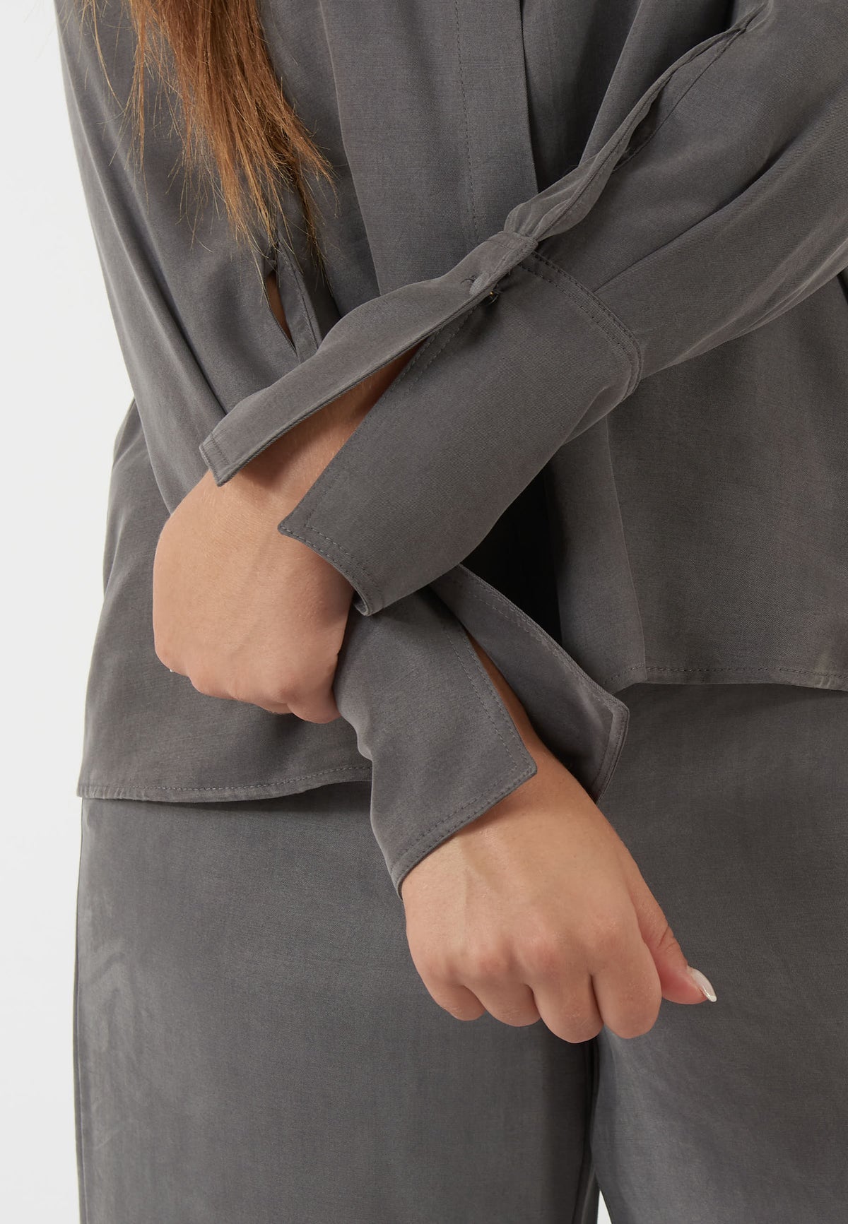 CAMICIA FIORE GRIGIO FERRO
