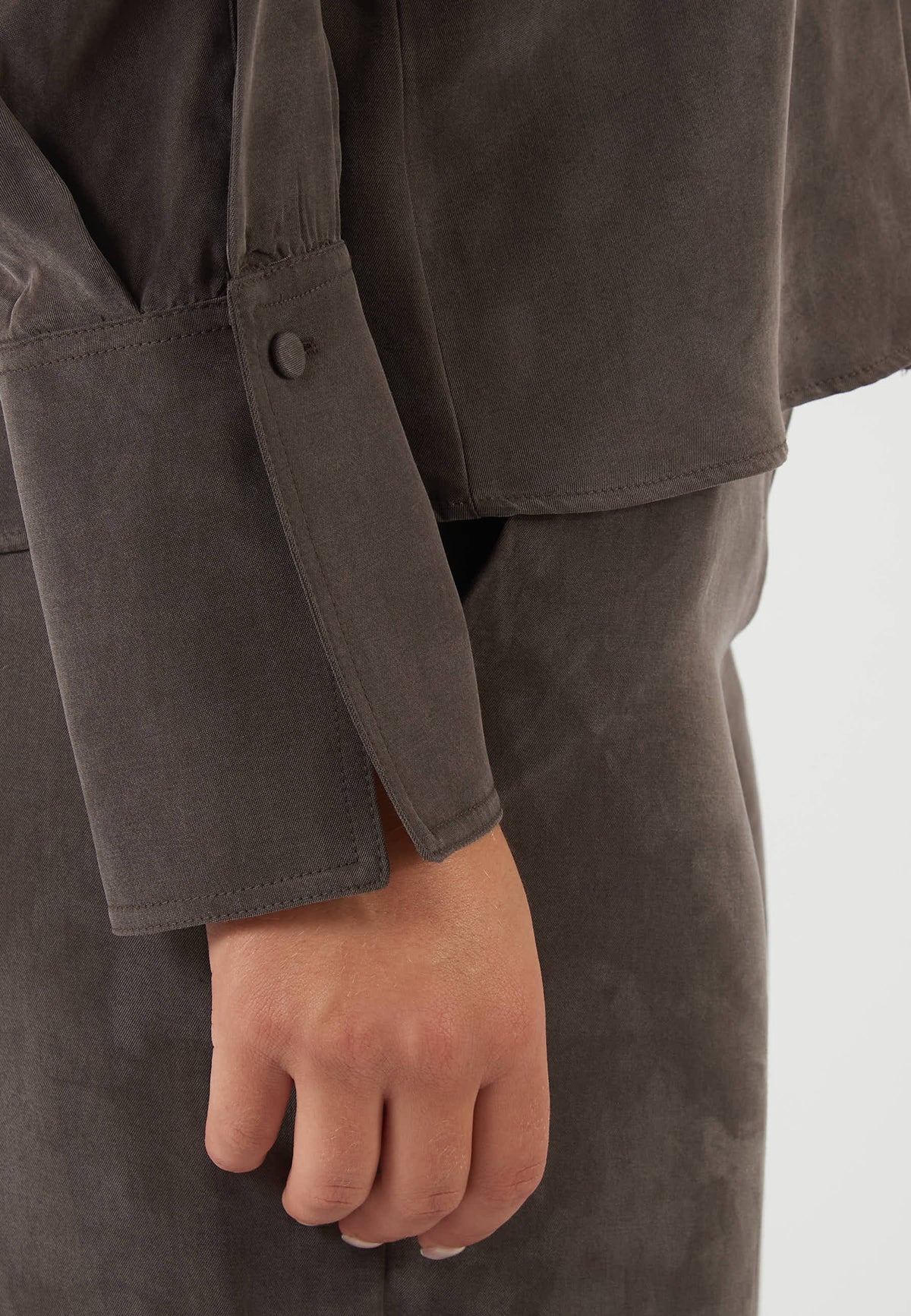 CAMICIA FIORE MARRONE
