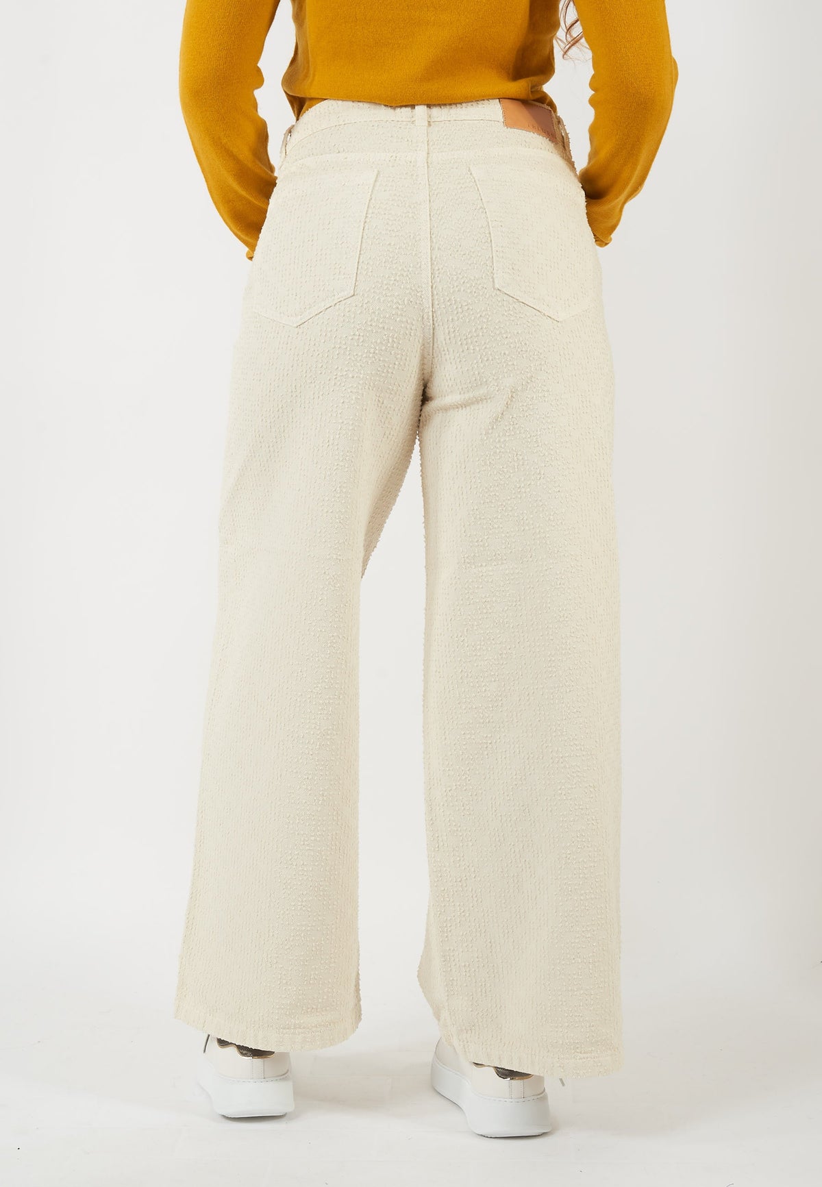 PANTALONE MADRE OFF WHITE