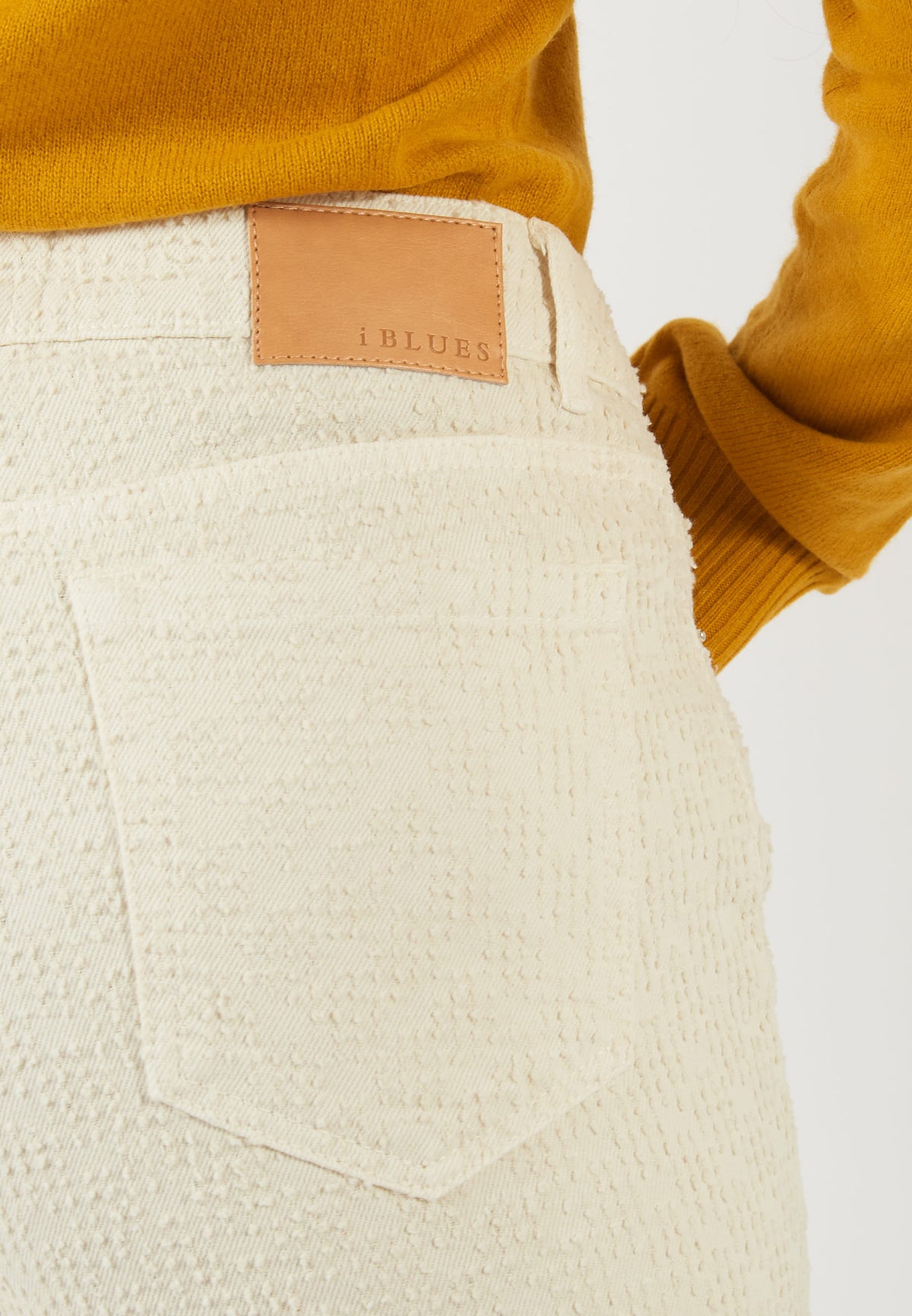 PANTALONE MADRE OFF WHITE