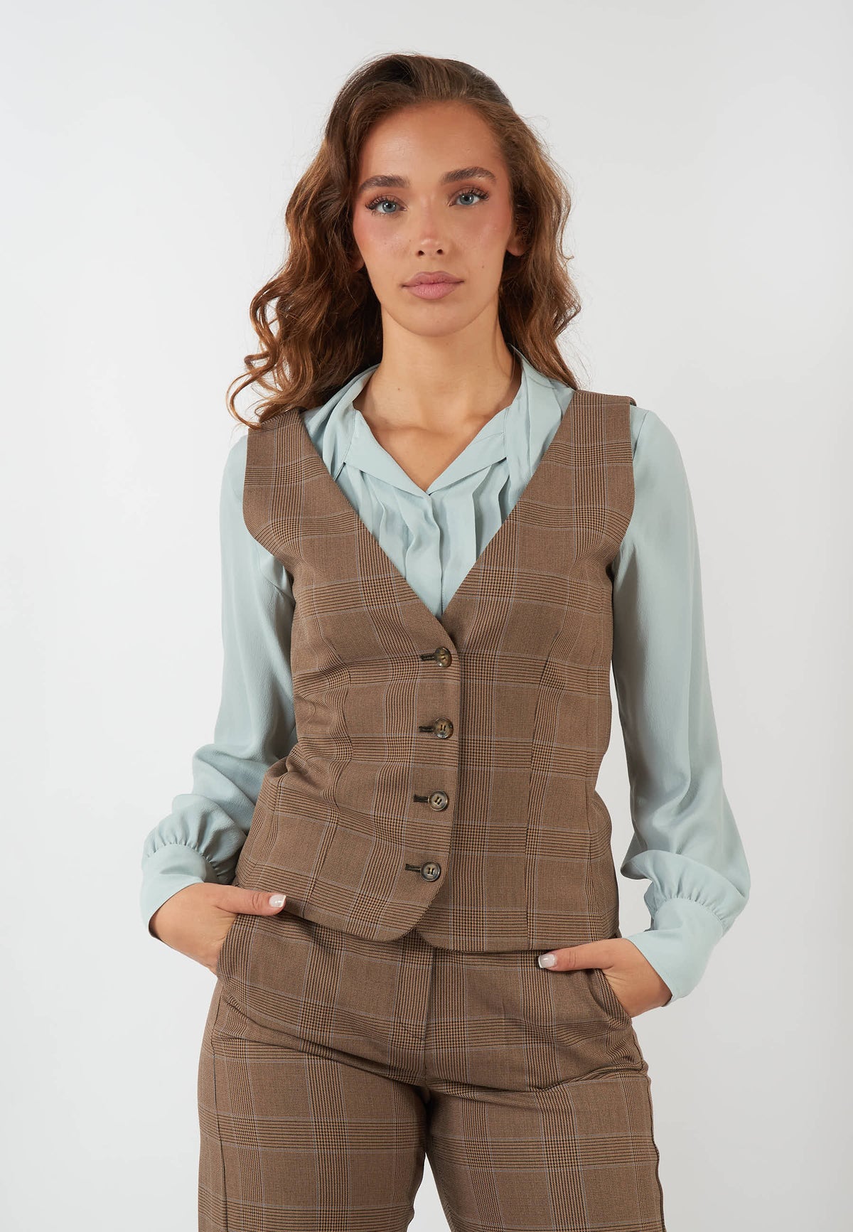 GILET RONCO MARRONE