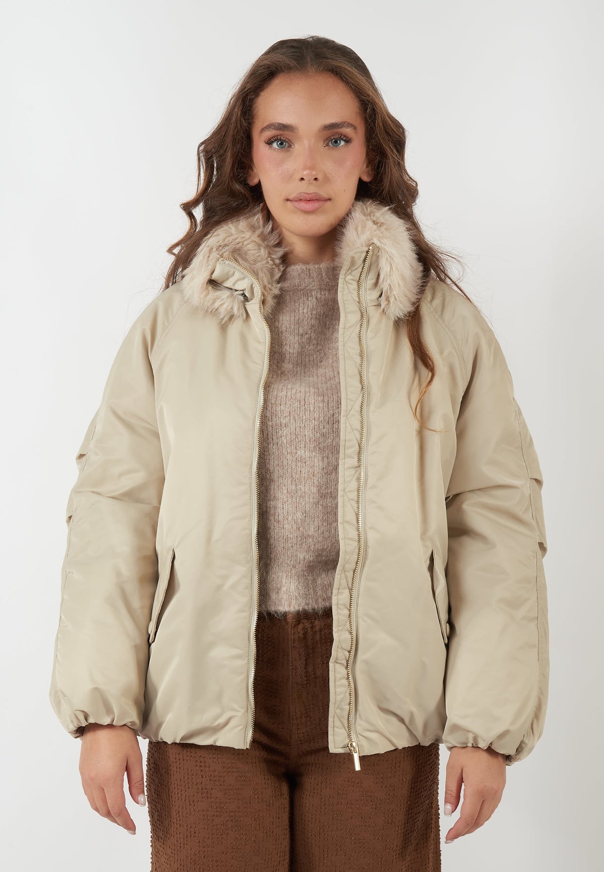 BOMBER CALAO BEIGE
