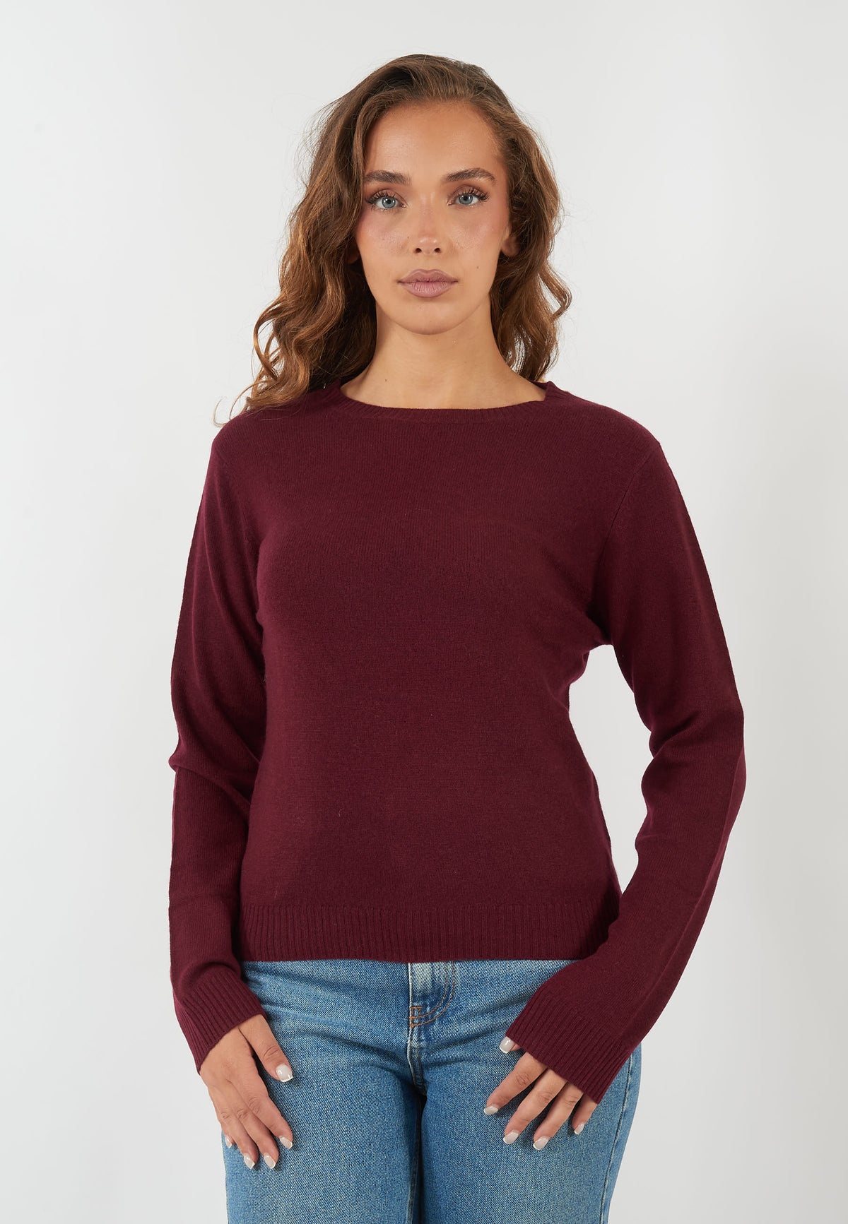 MAGLIA RAFIA BORDEAUX