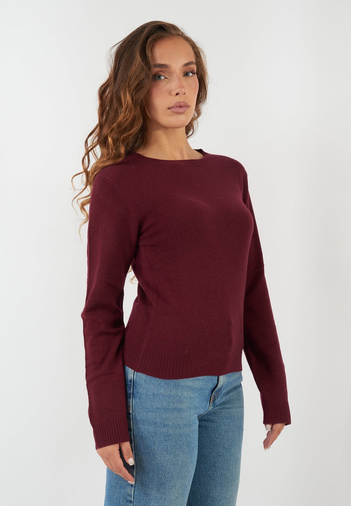 MAGLIA RAFIA BORDEAUX