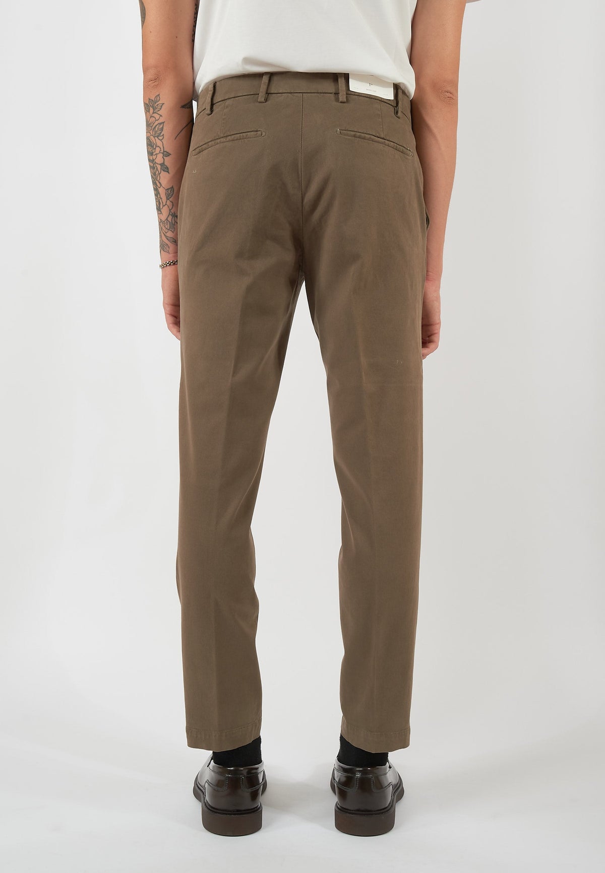 PANTALONE BRAD ONE MORE SIZE FANGO