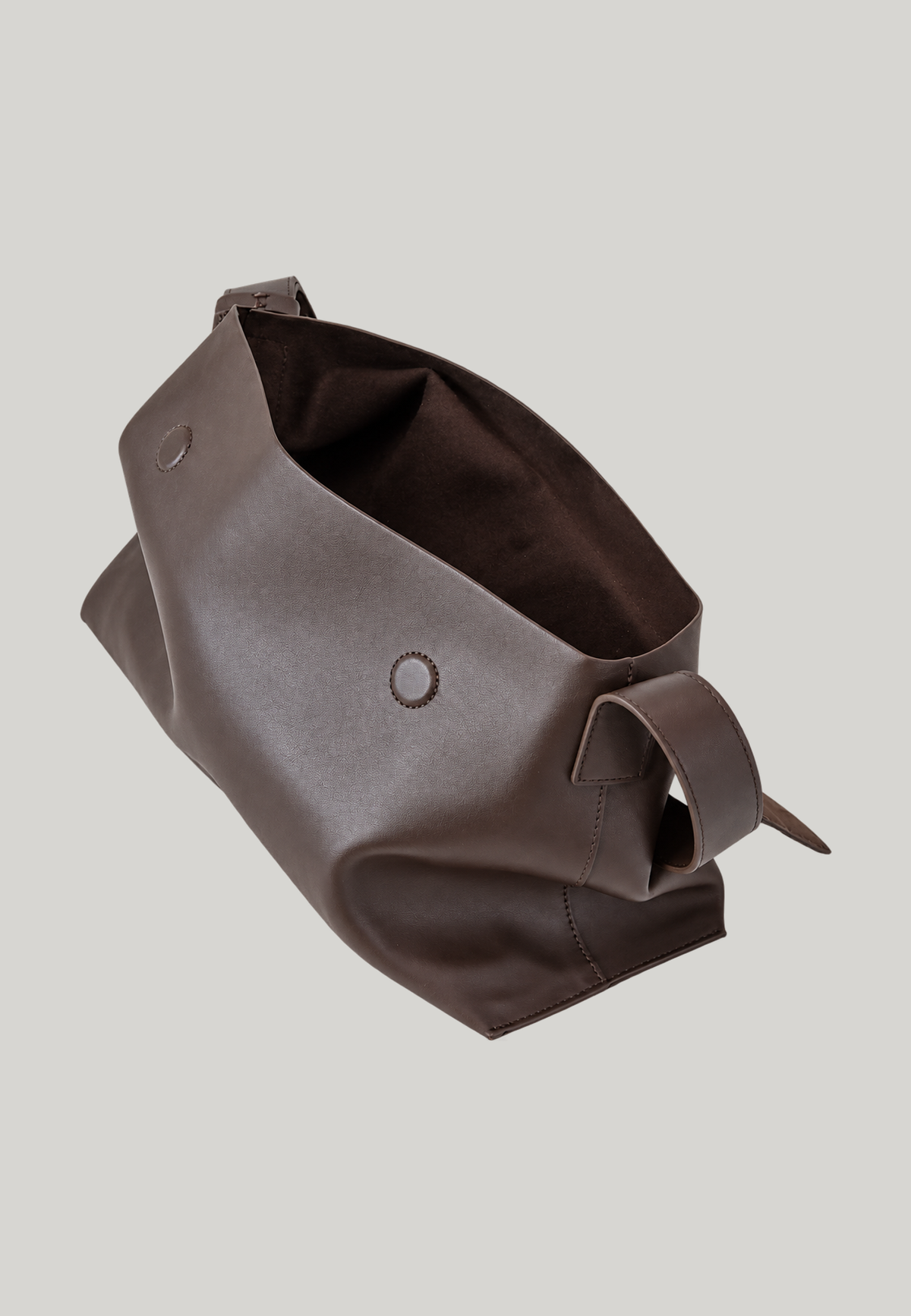 BORSA A SPALLA LAMINE MARRONE