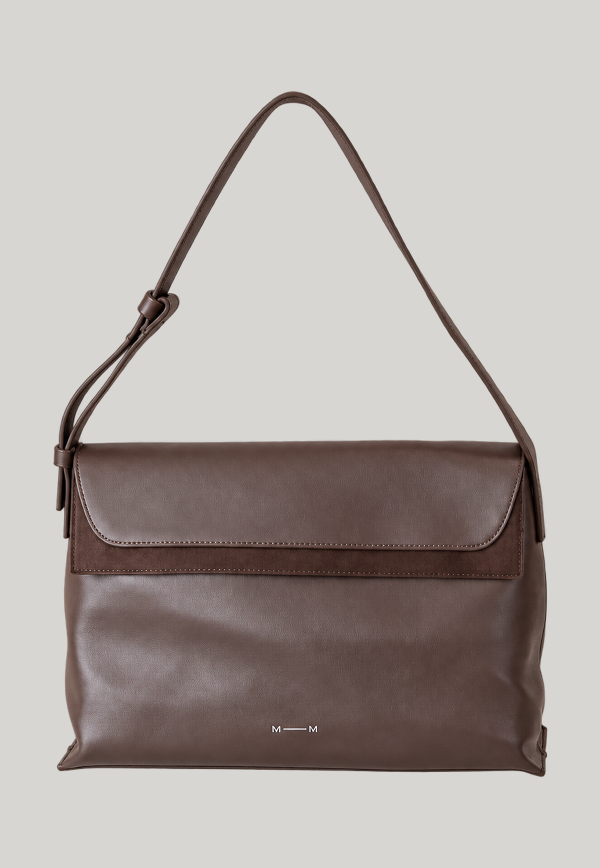 BORSA A SPALLA LAMINE MARRONE