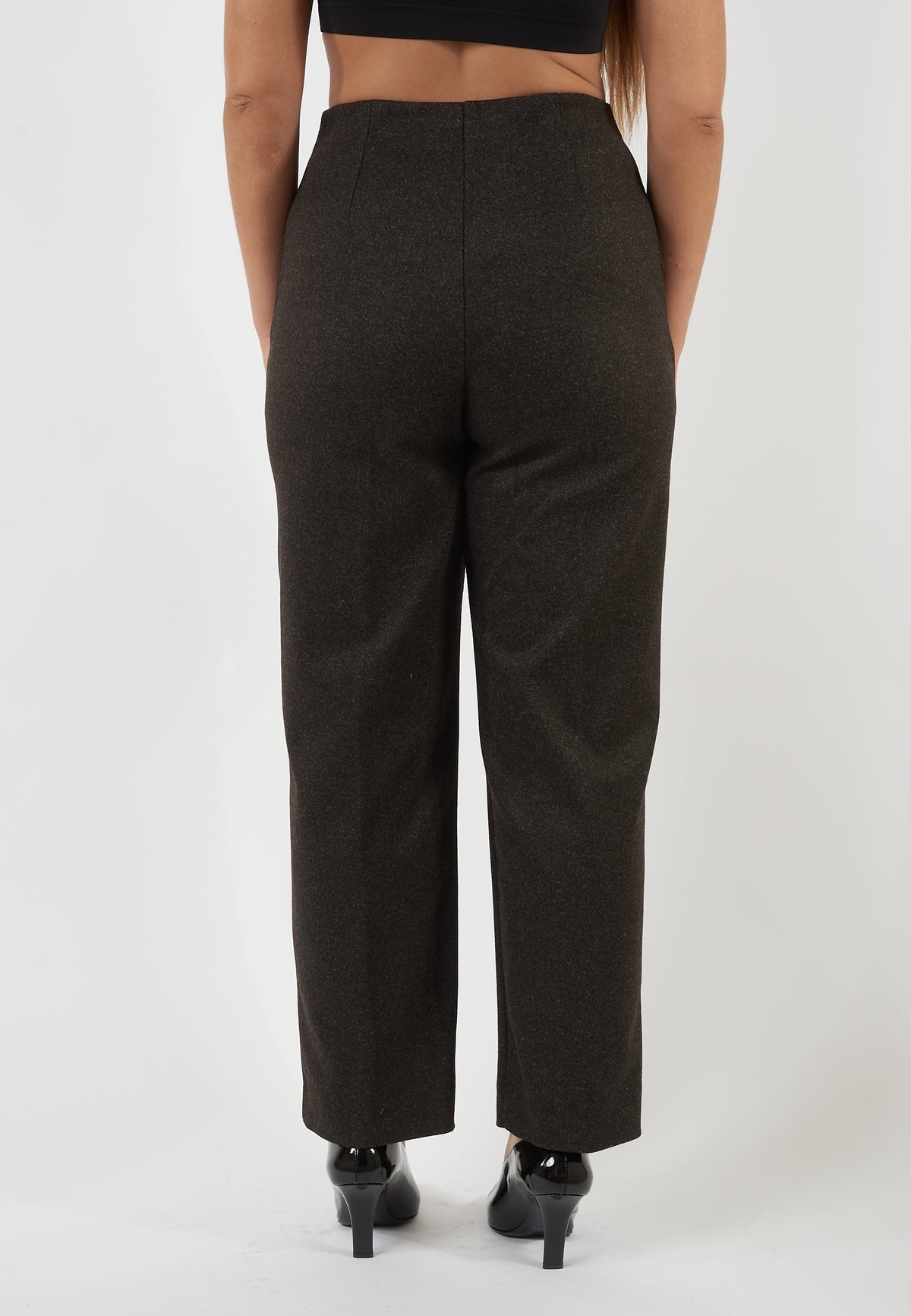 PANTALONE BAUTTA MARRONE MELANGE