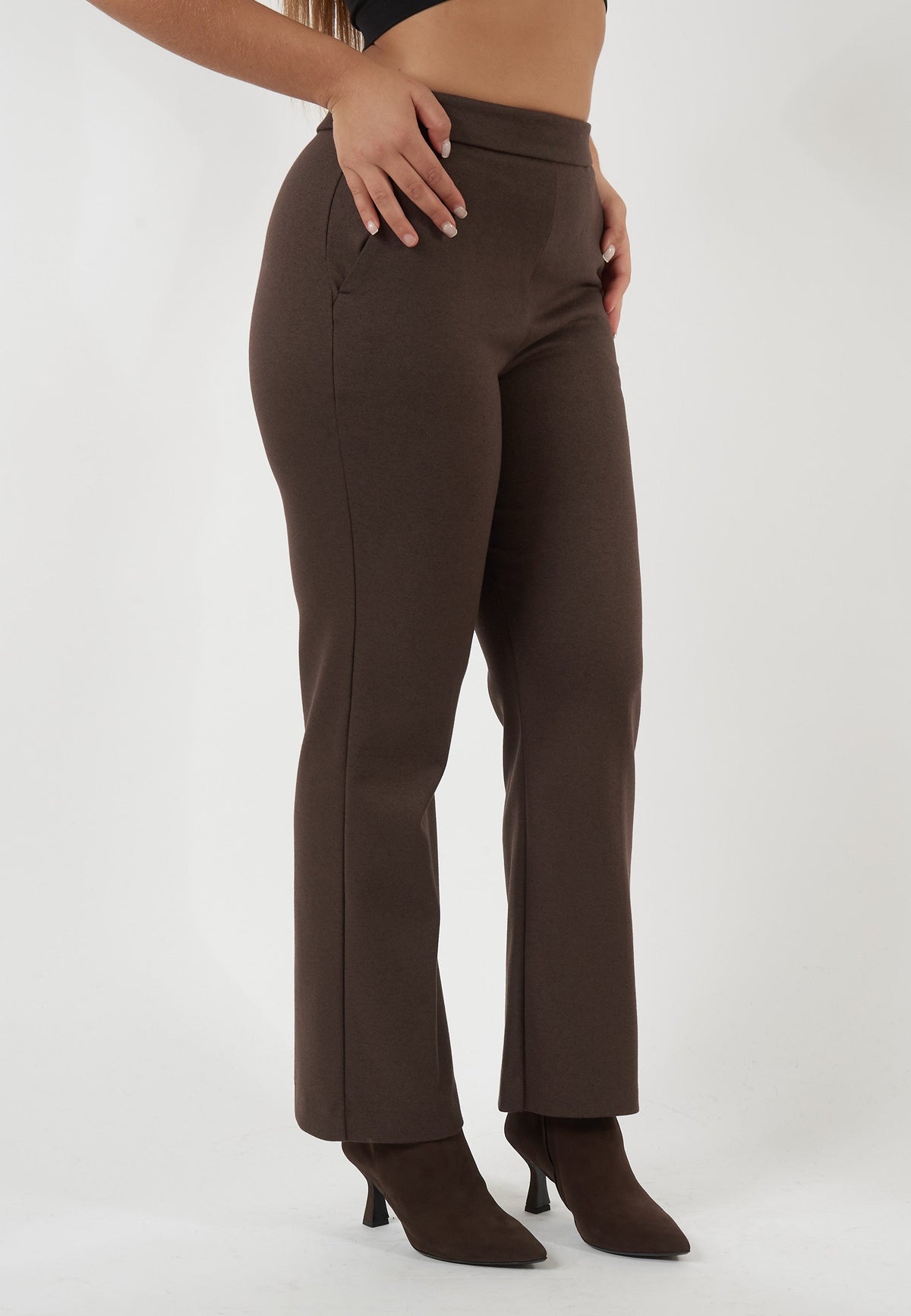 PANTALONE DONNOLA MARRONE