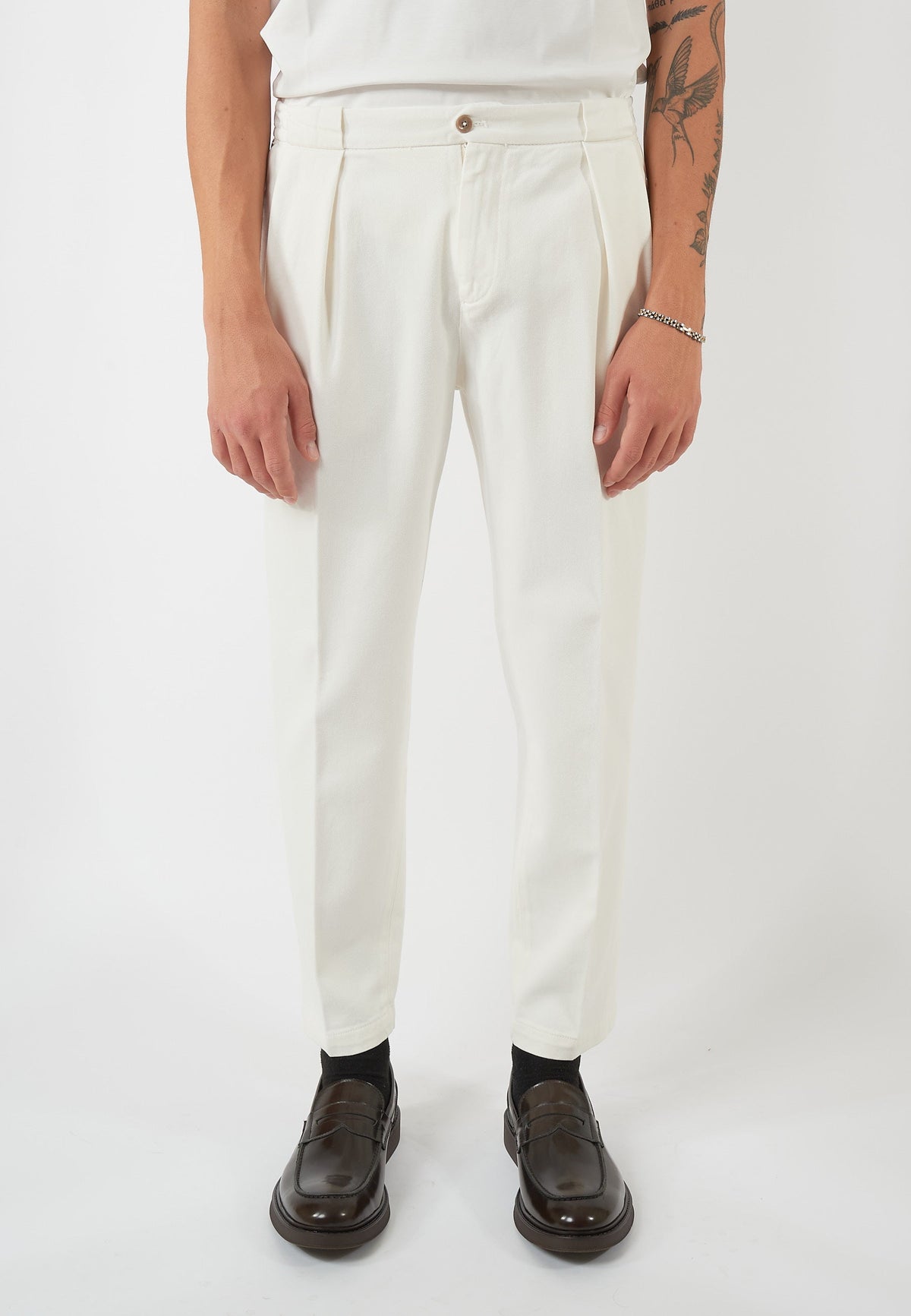 PANTALONE PORTOBELLO BIANCO