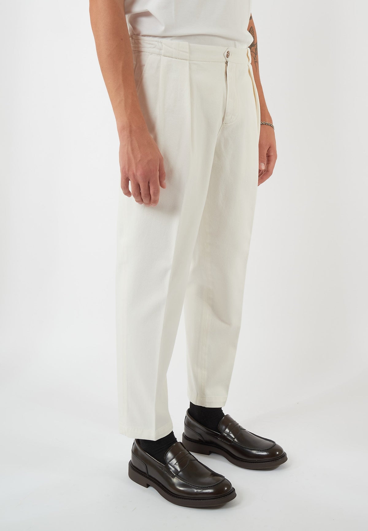 PANTALONE PORTOBELLO BIANCO