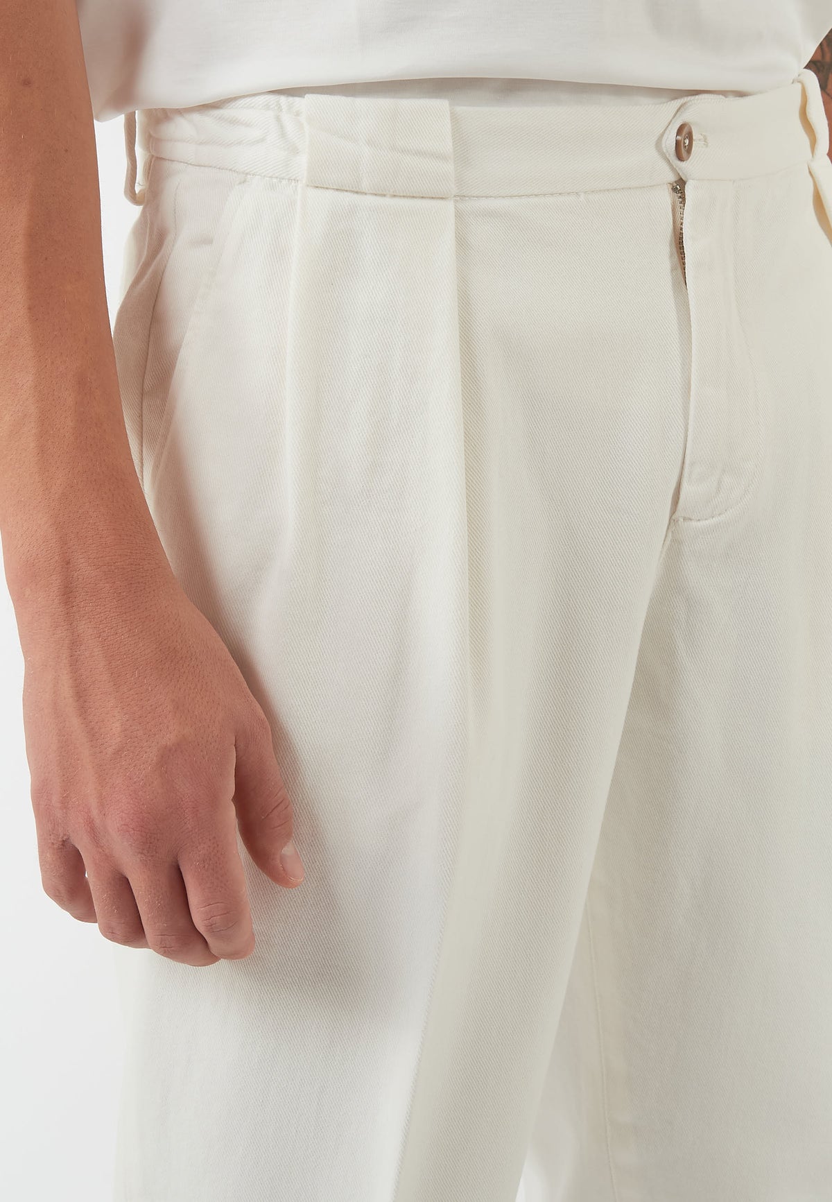 PANTALONE PORTOBELLO BIANCO