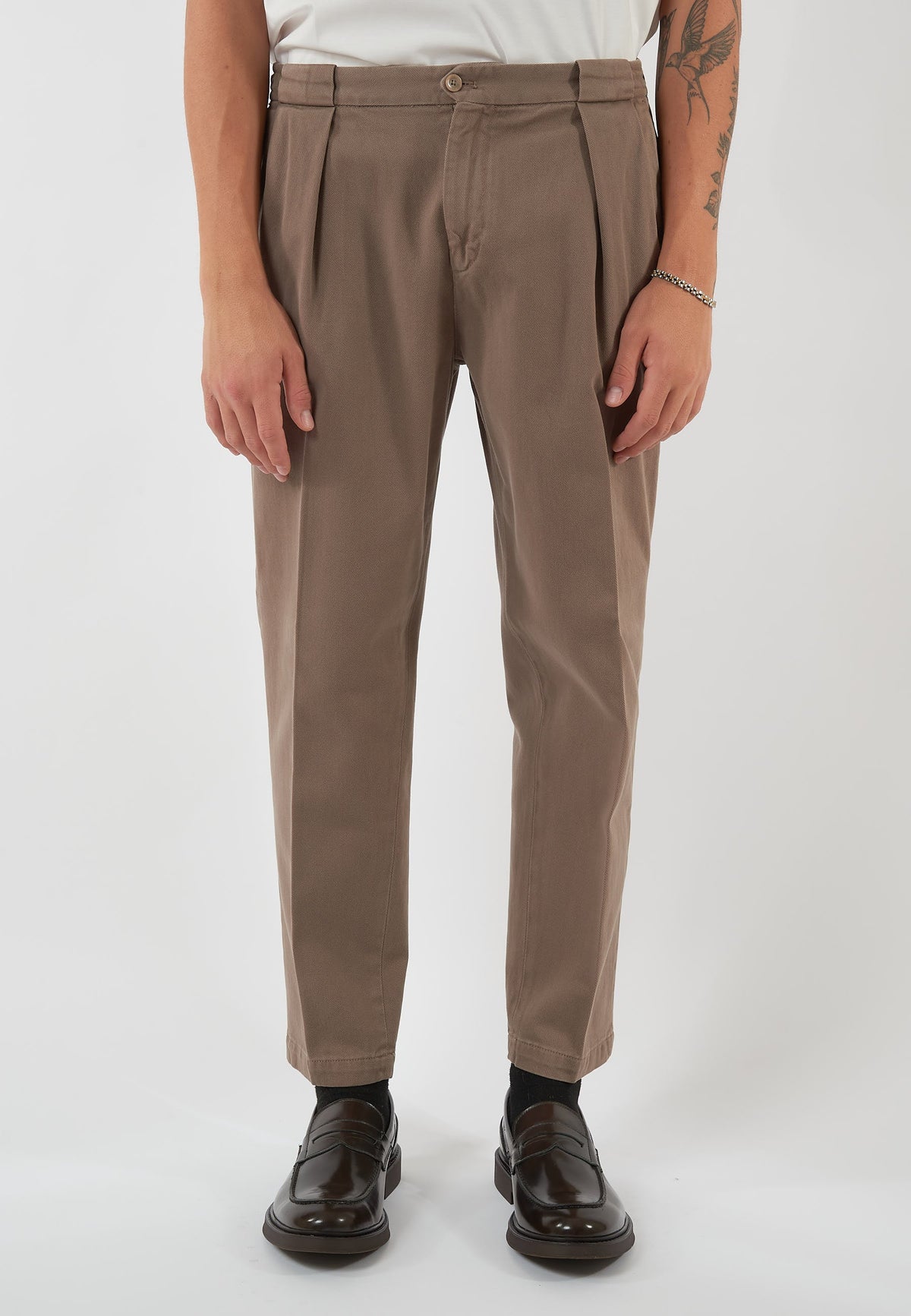 PANTALONE PORTOBELLO FANGO