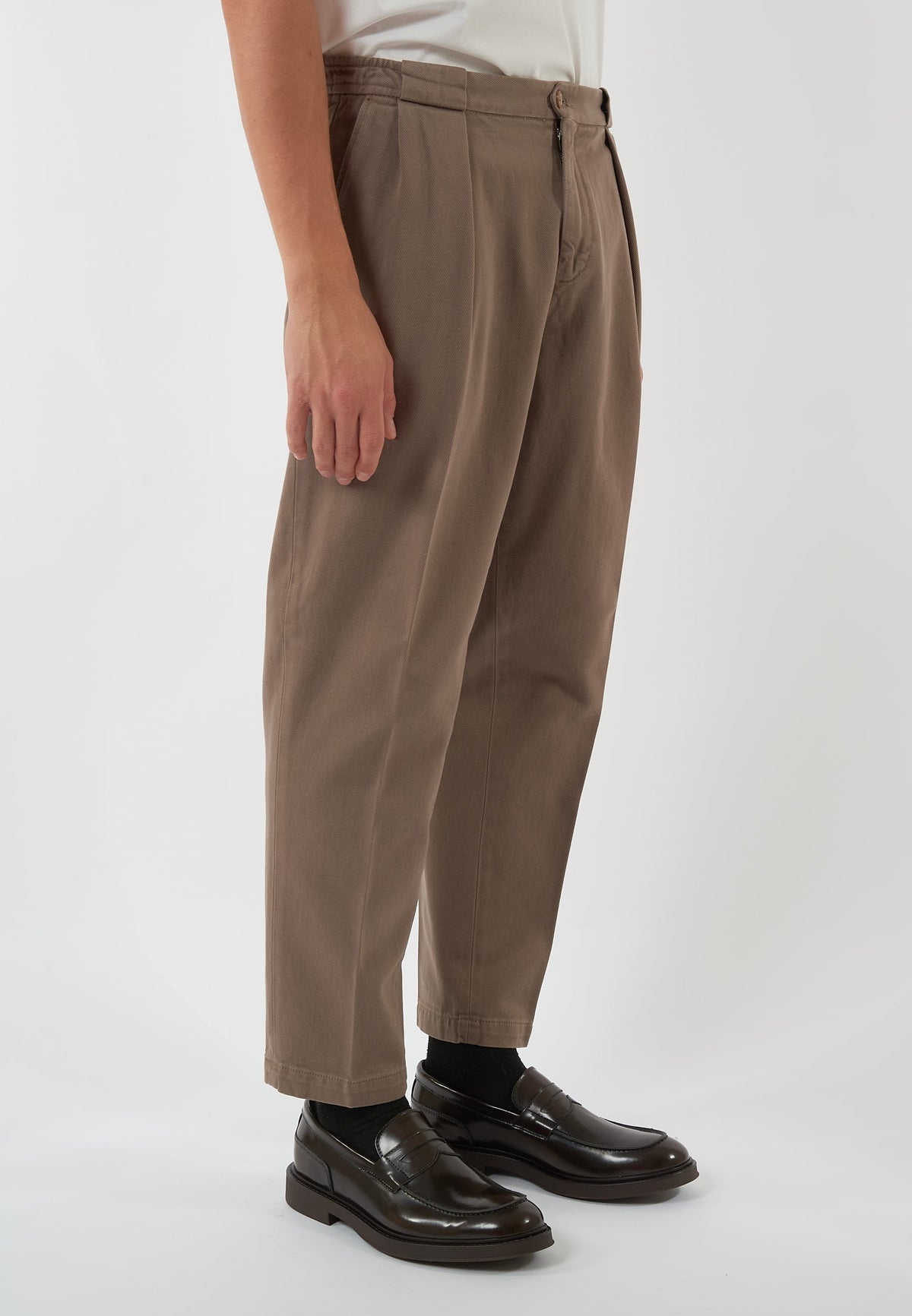 PANTALONE PORTOBELLO FANGO