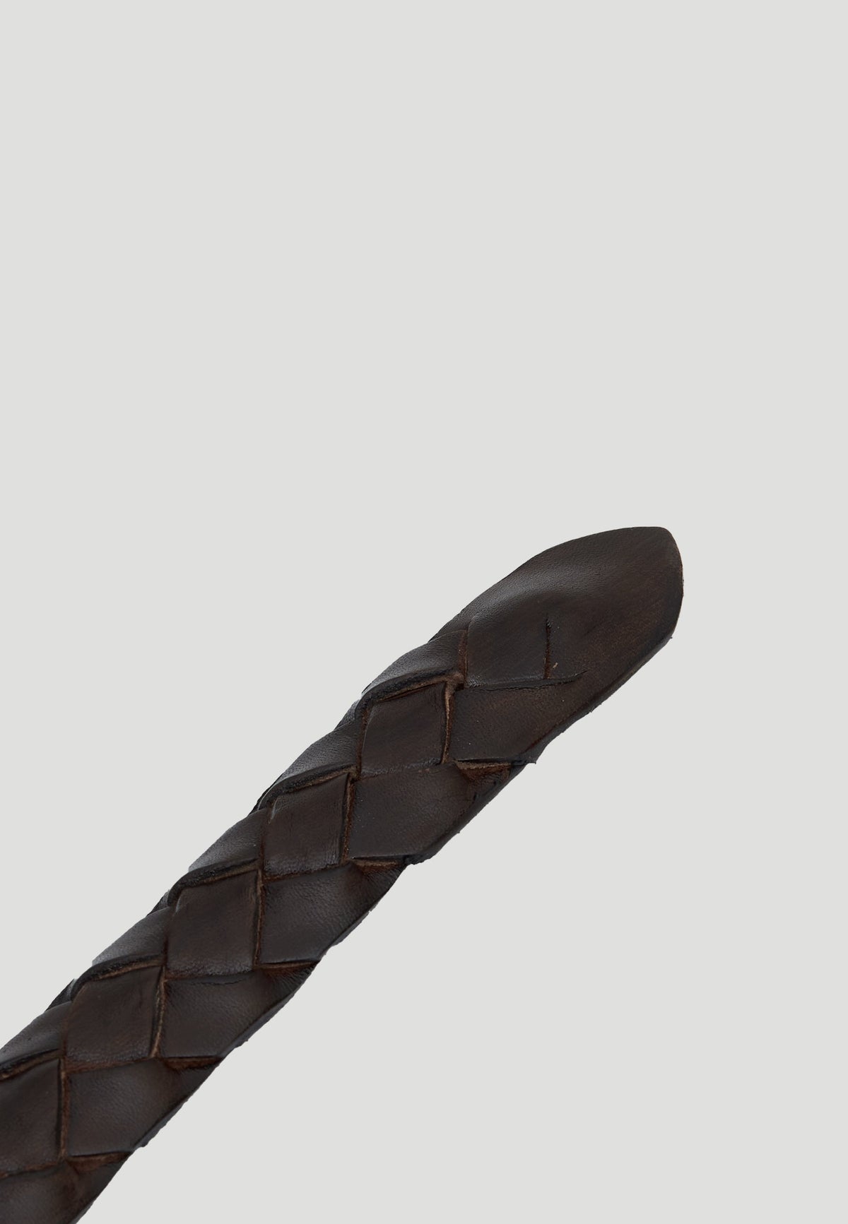 CINTURA INTRECCIATA MARRONE