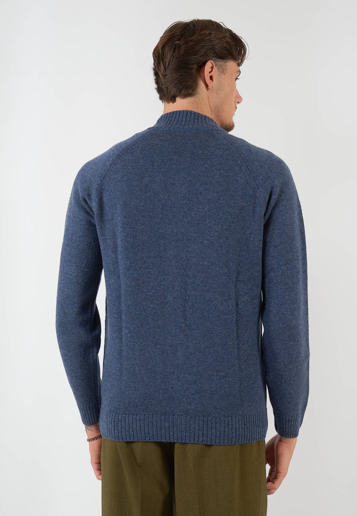BOMBER IN MAGLIA BLU