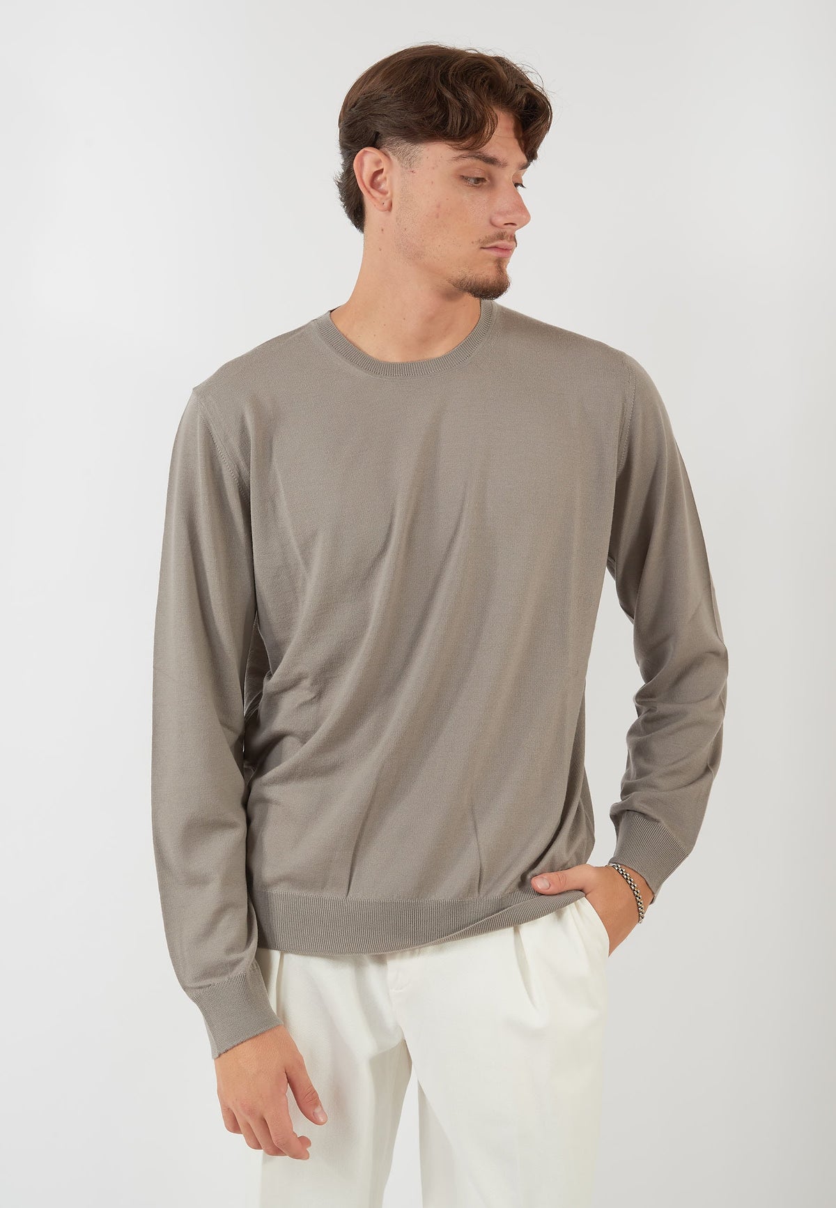 MAGLIA PARICOLLO BEIGE