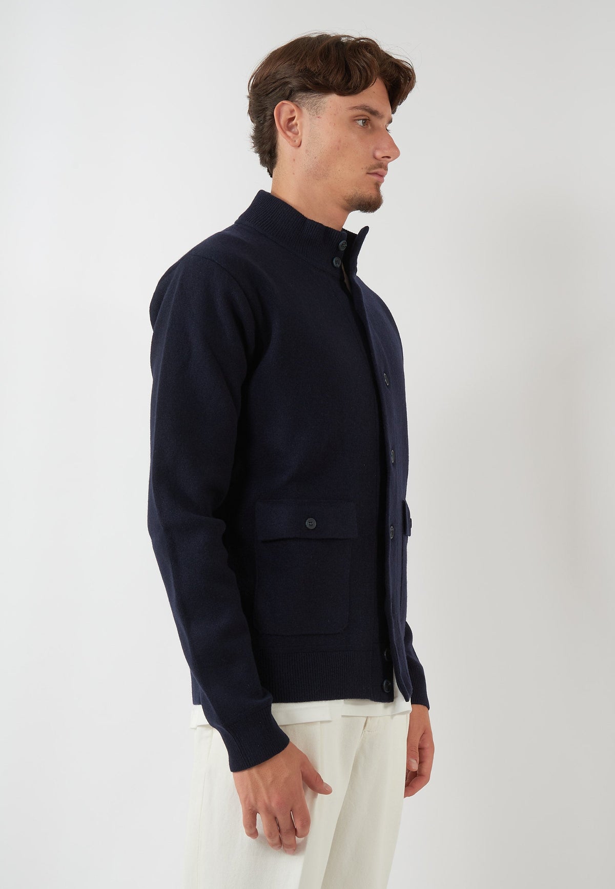 GIACCA IN MAGLIA BLU