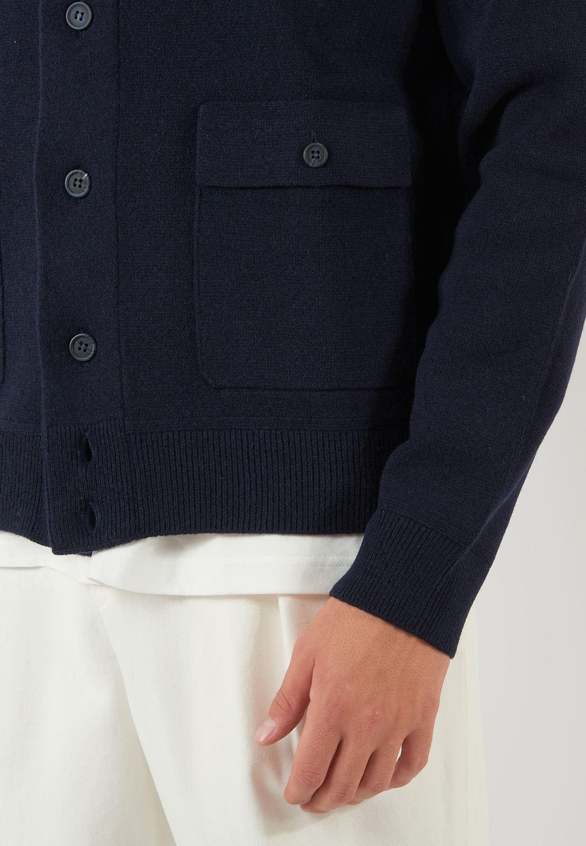 GIACCA IN MAGLIA BLU