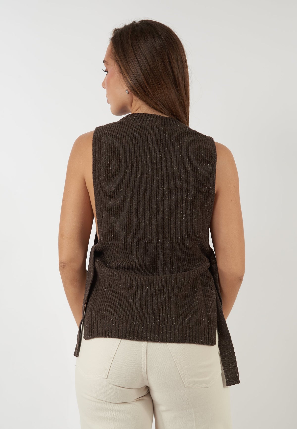 GILET ALFONSINA MARRONE