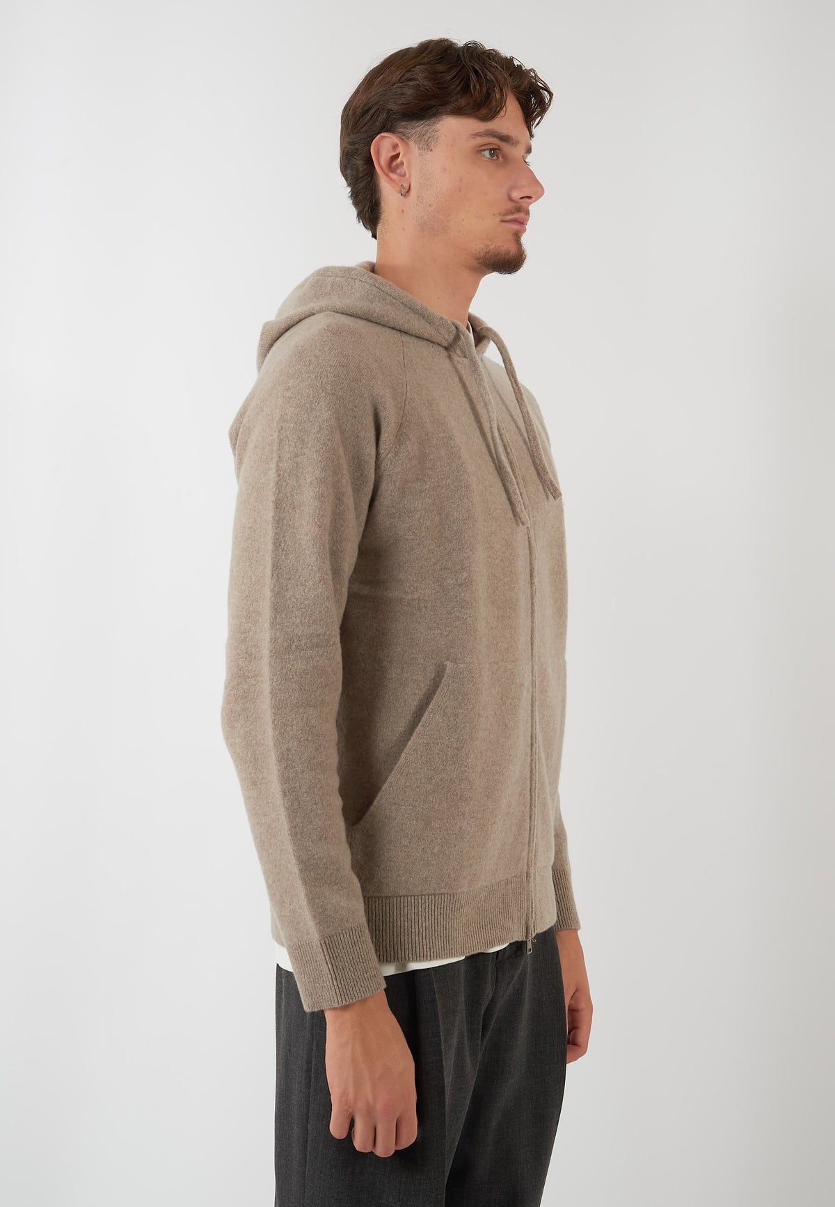 FELPA IN MAGLIA BEIGE
