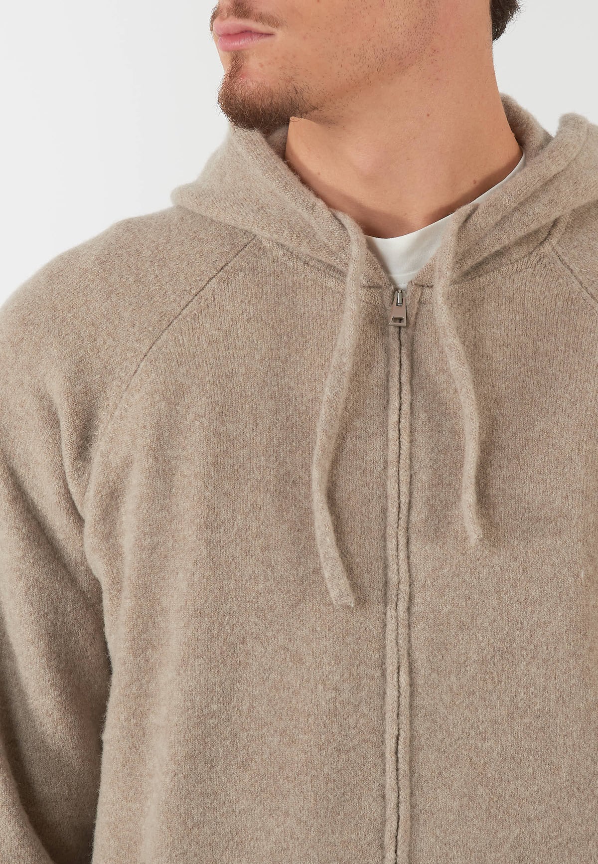 FELPA IN MAGLIA BEIGE
