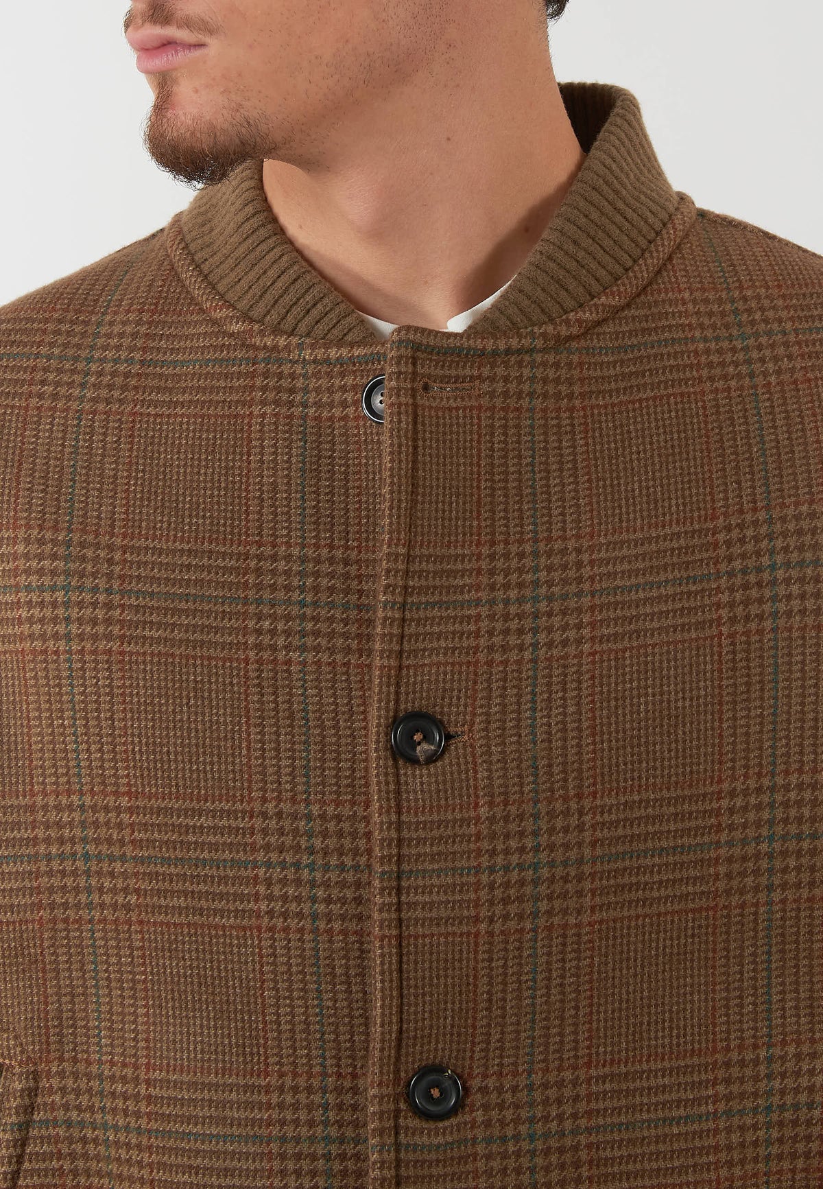 BOMBER CHECK MARRONE