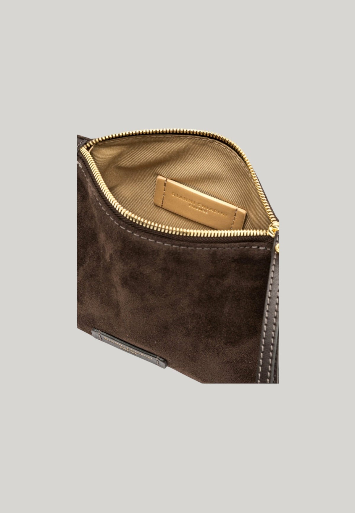 POCHETTE NORA POUCH MARRONE