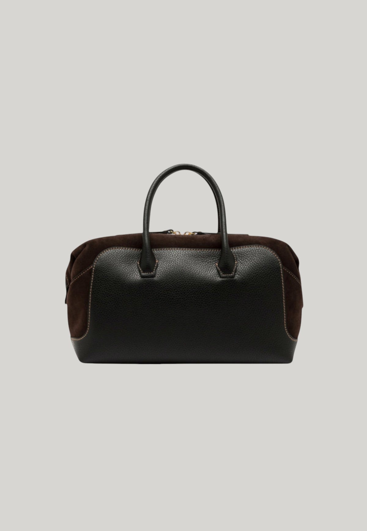 BORSA BAULETTO GEMMA LARGE NERA E MARRONE